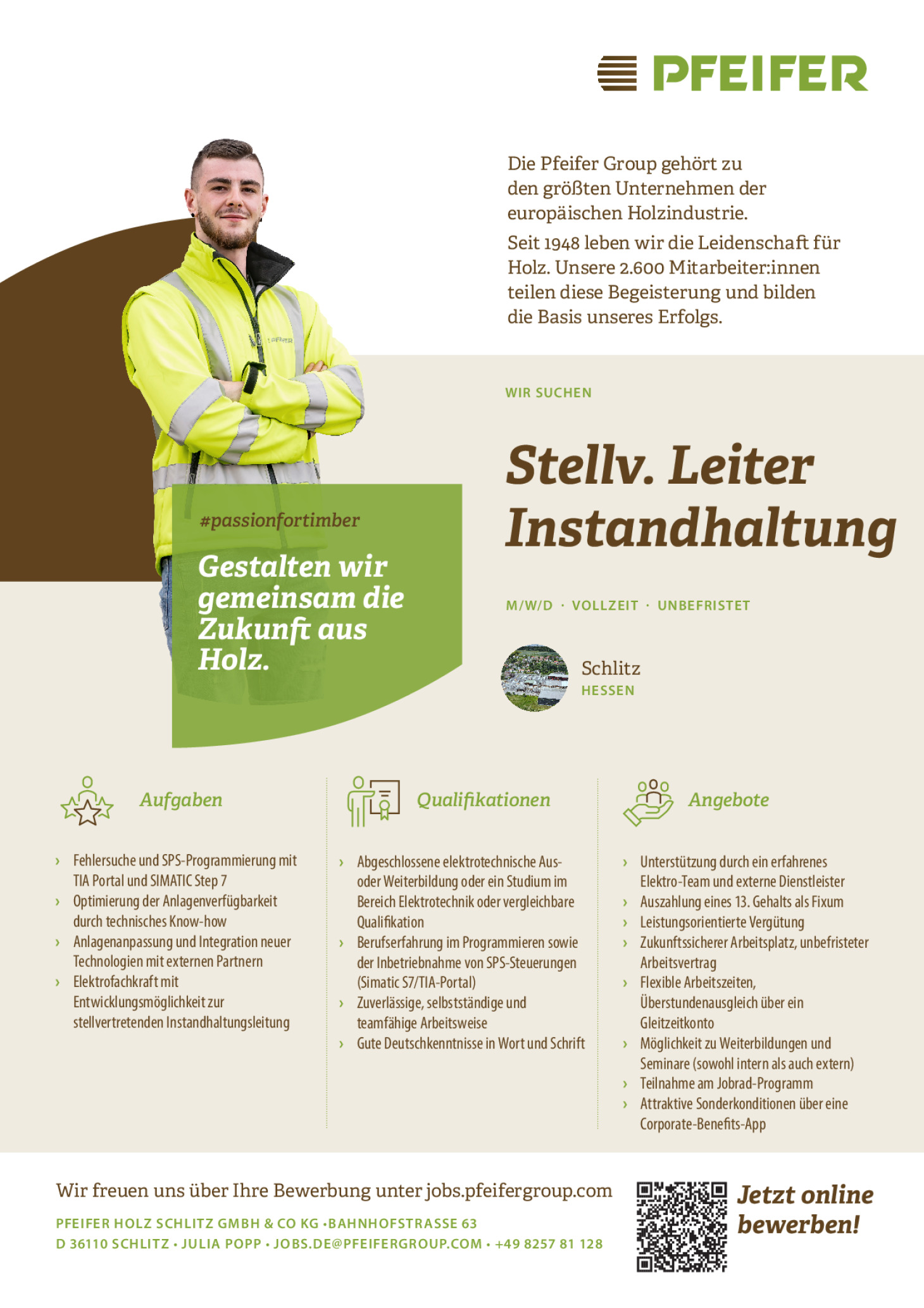 Stellv. Leiter Instandhaltung (m/w/d)