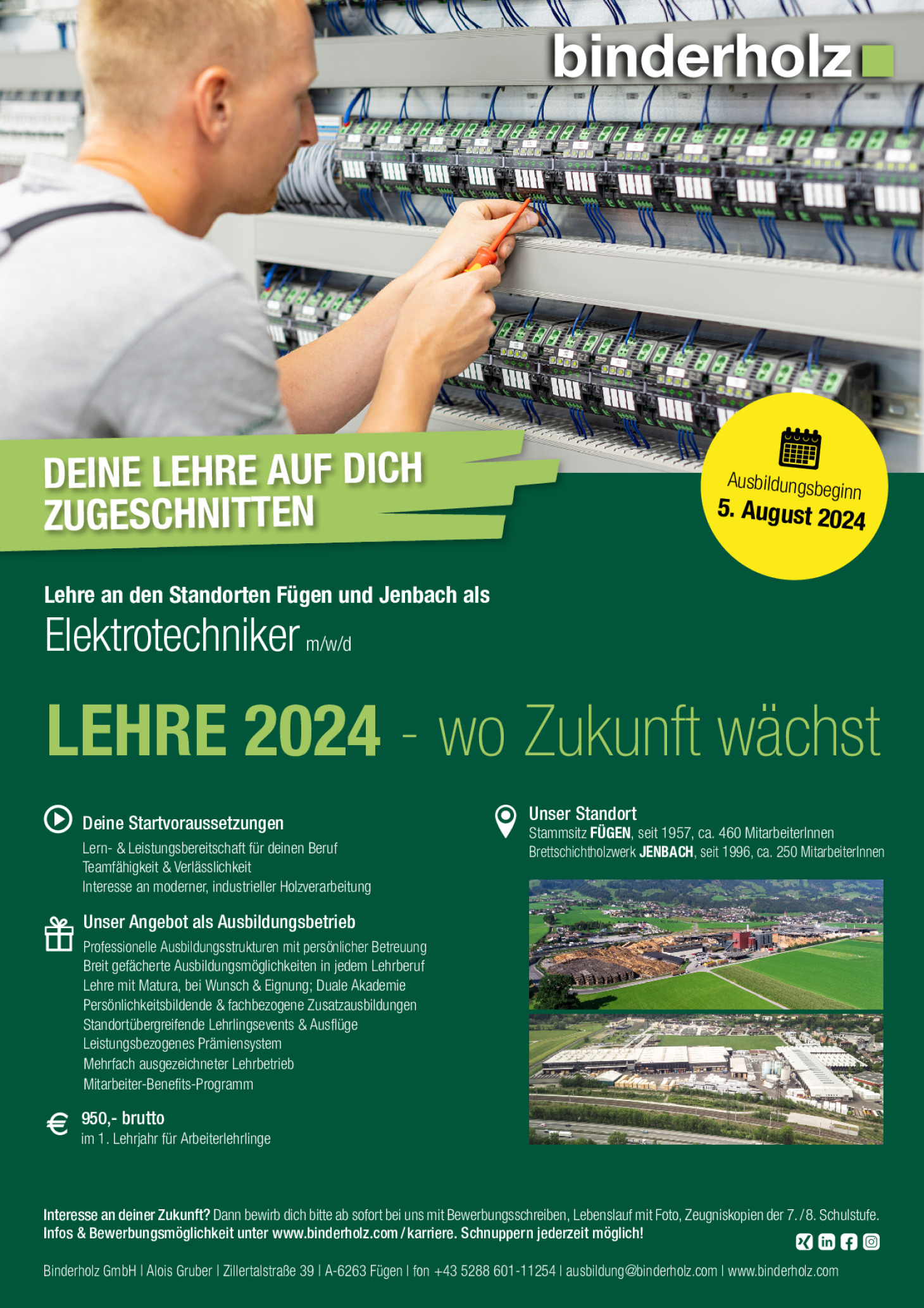 Elektrotechniker m/w/d (Tirol)