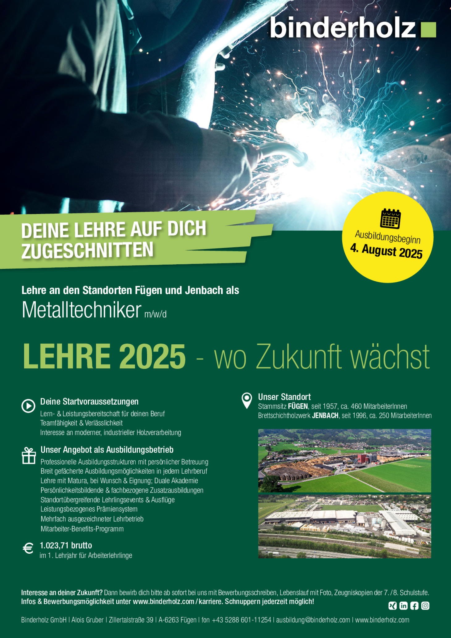 Metalltechniker m/w/d (Tirol)