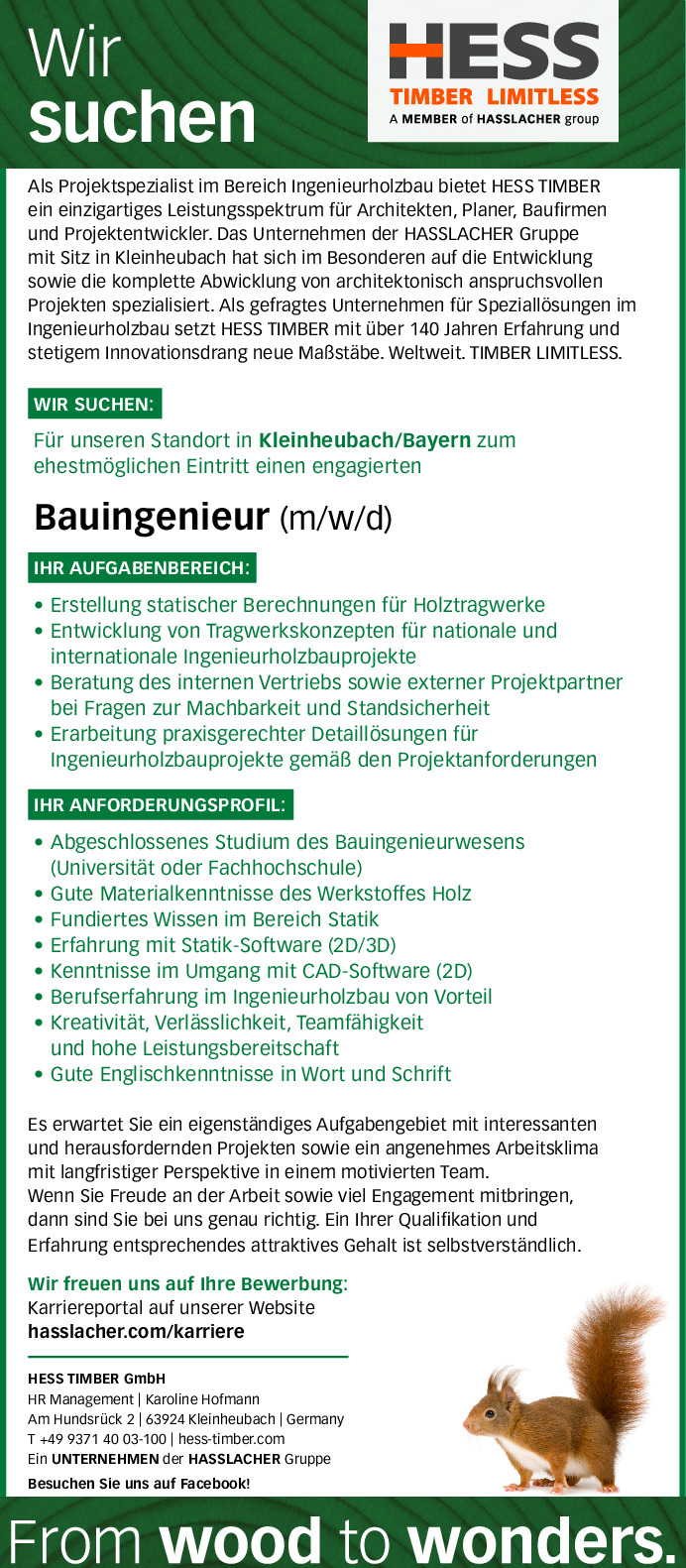 Bauingenieur (m/w/d)