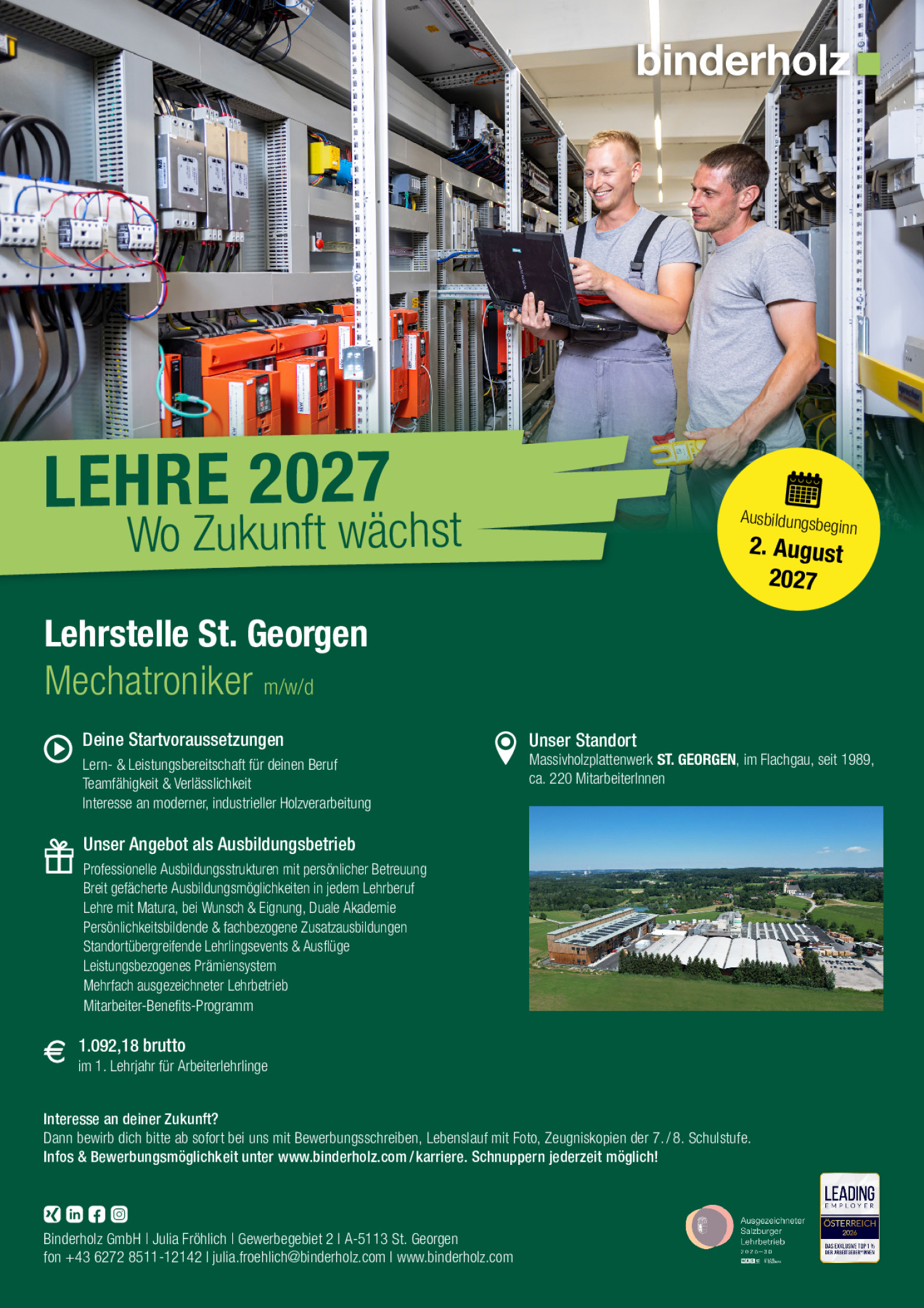 Mechatroniker m/w/d (St. Georgen)