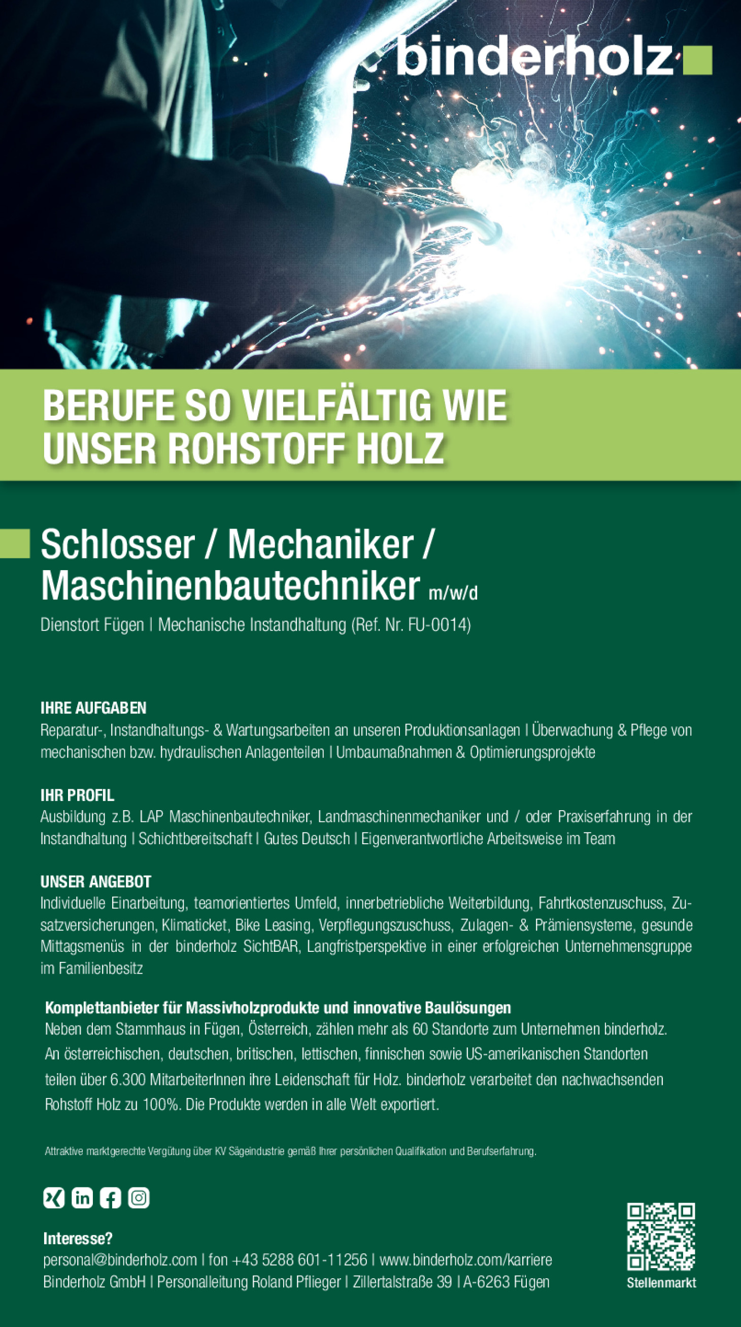 Schlosser / Mechaniker / Maschinenbautechniker m/w/d