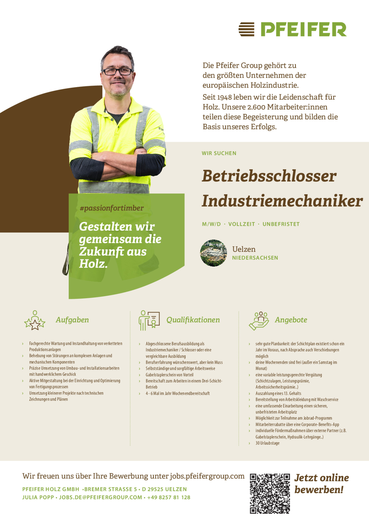Betriebsschlosser / Industriemechaniker (m/w/d) unbefristet
