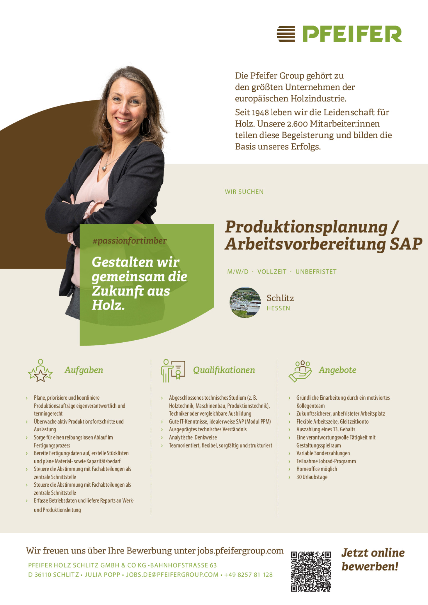 Produktionsplanung / Arbeitsvorbereitung SAP (m/w/d)