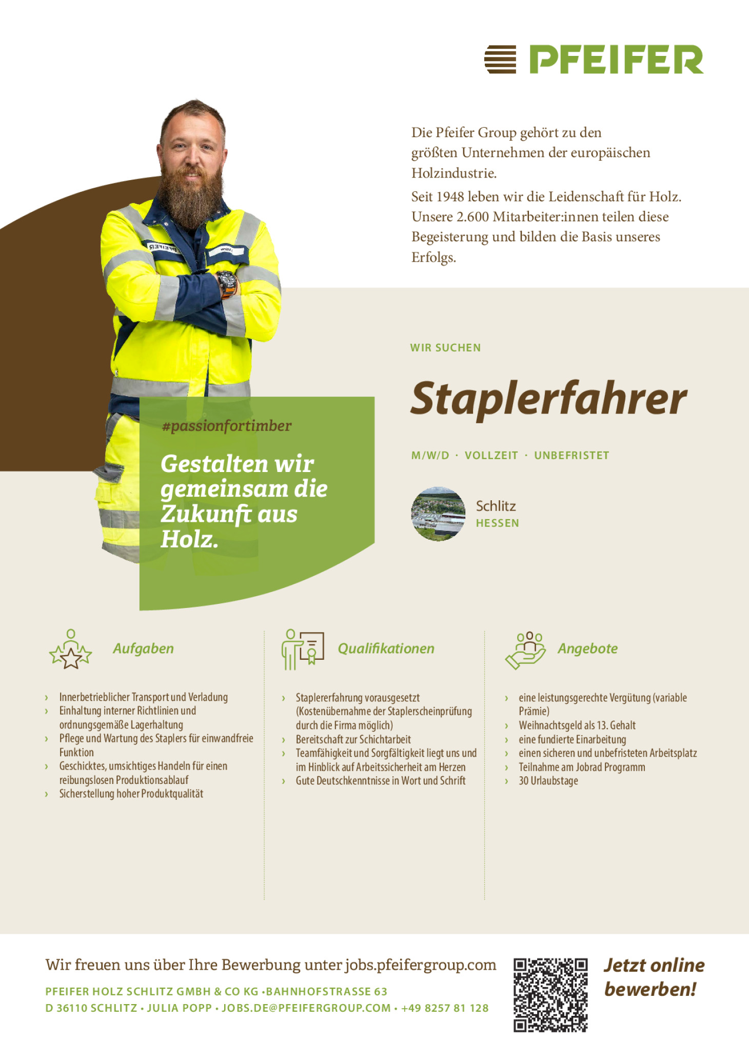 Staplerfahrer (m/w/d) unbefristet