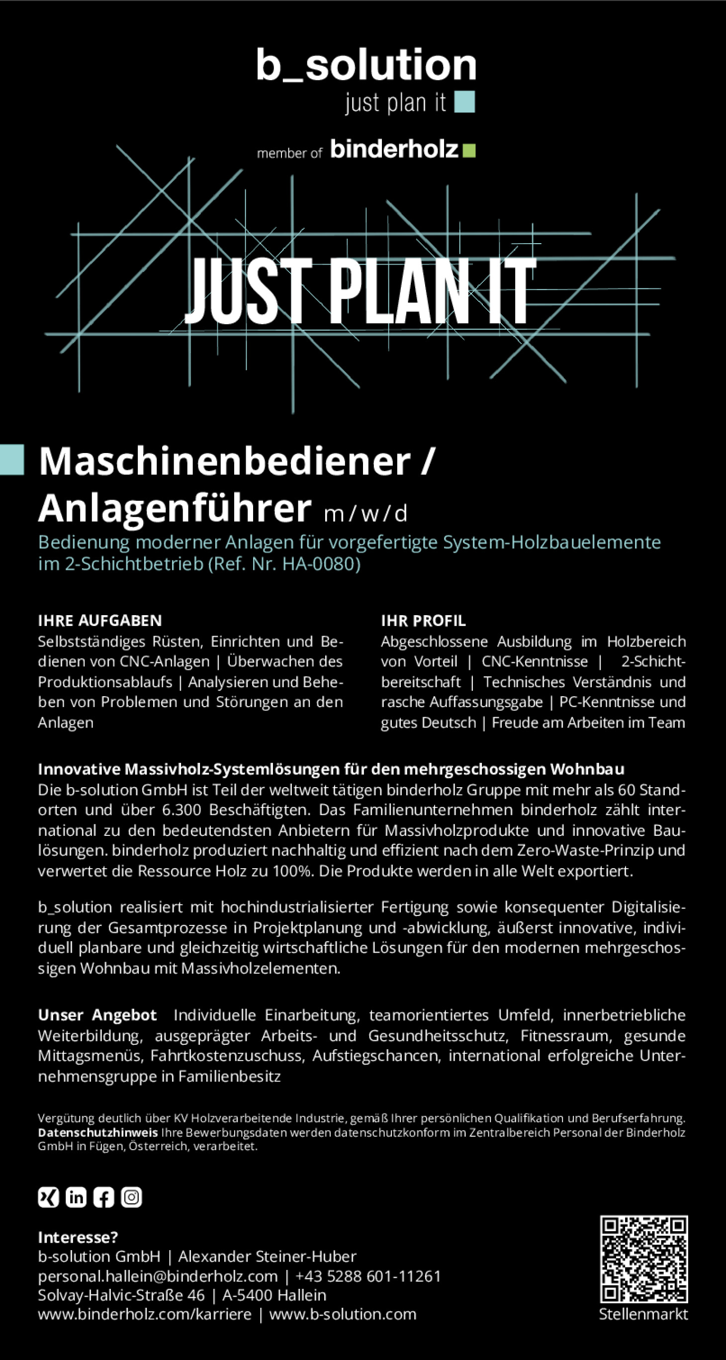 Maschinenbediener / Anlagenführer m/w/d