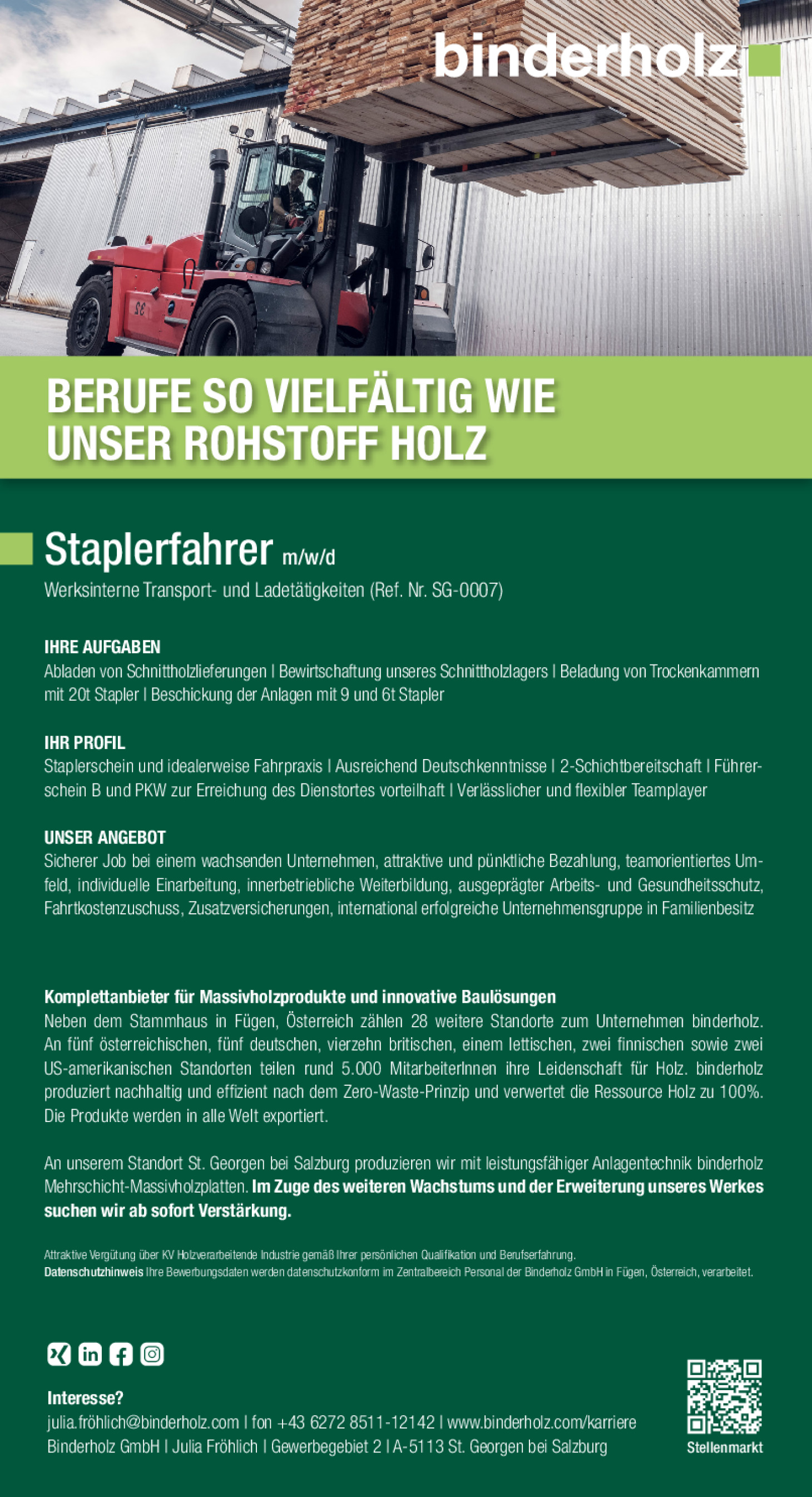 Staplerfahrer m/w/d