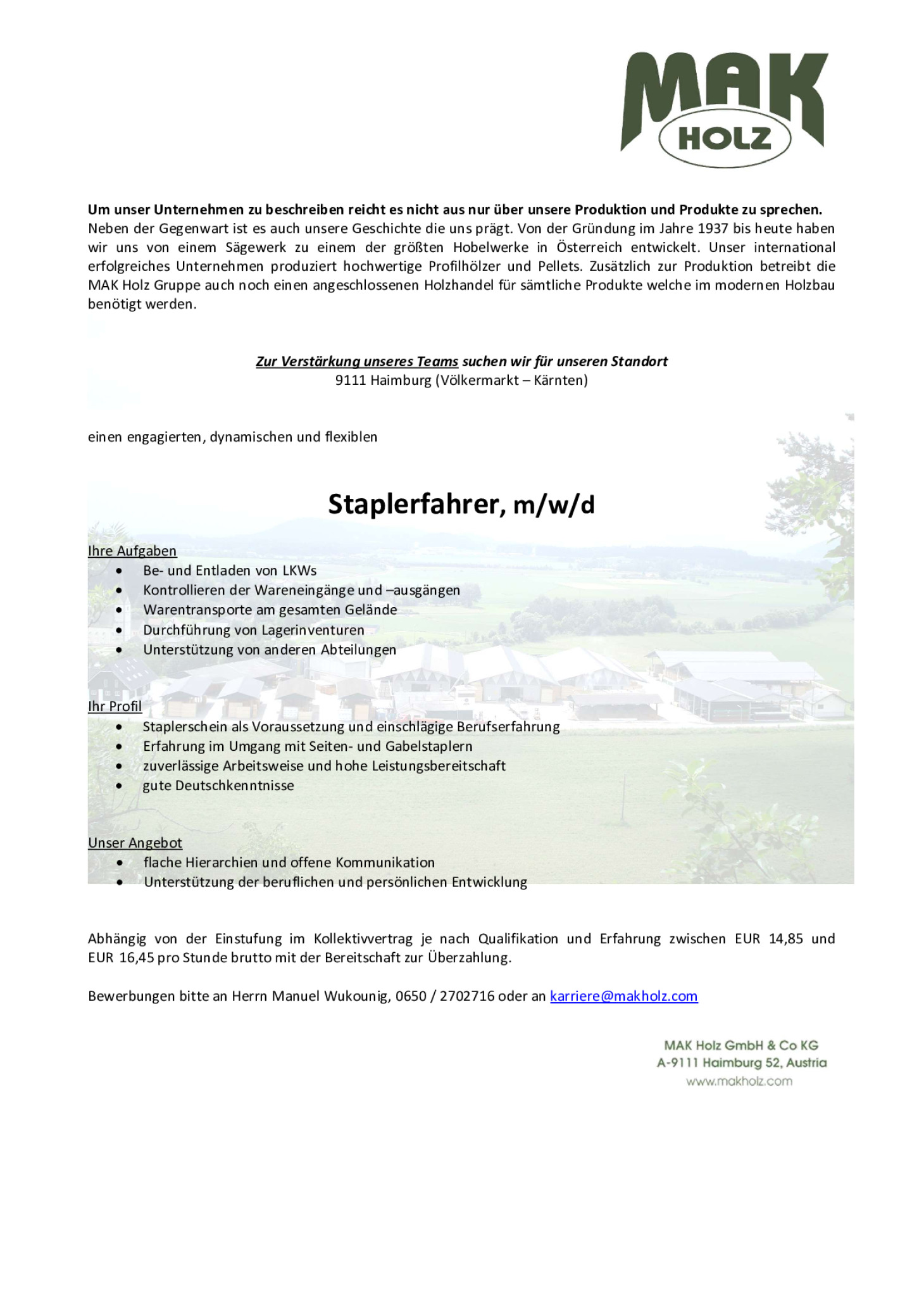 Staplerfahrer (m/w/d)