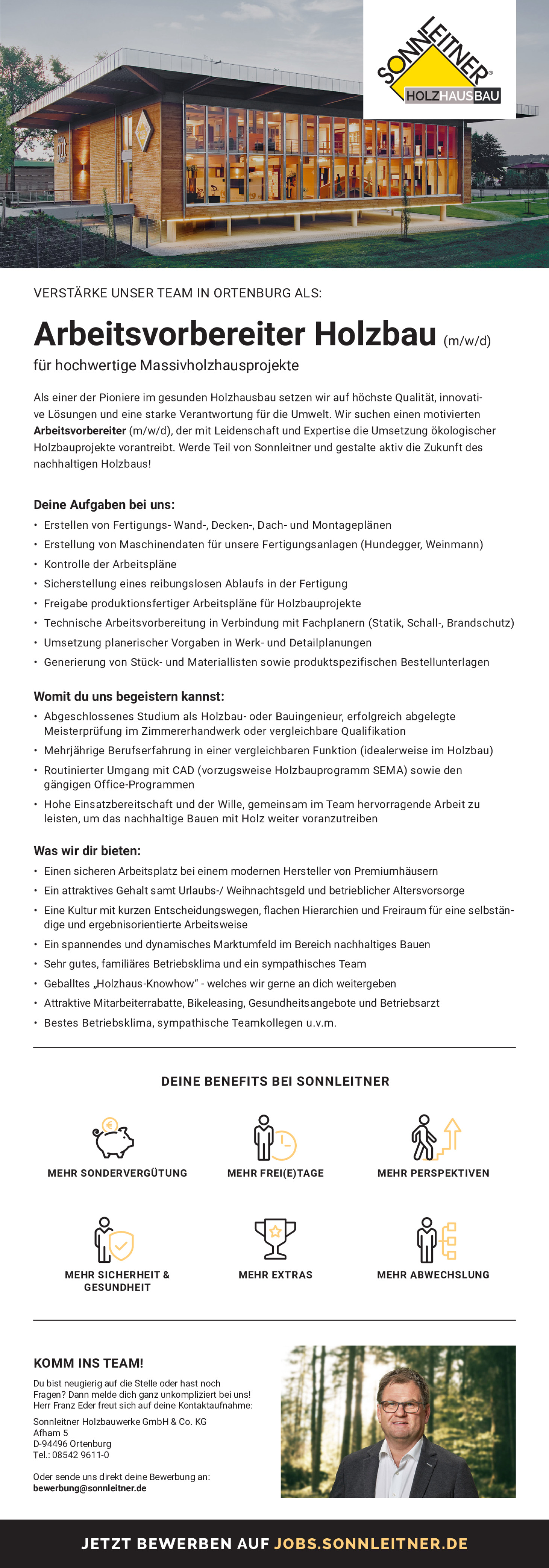 Arbeitsvorbereiter Holzbau (m/w/d)