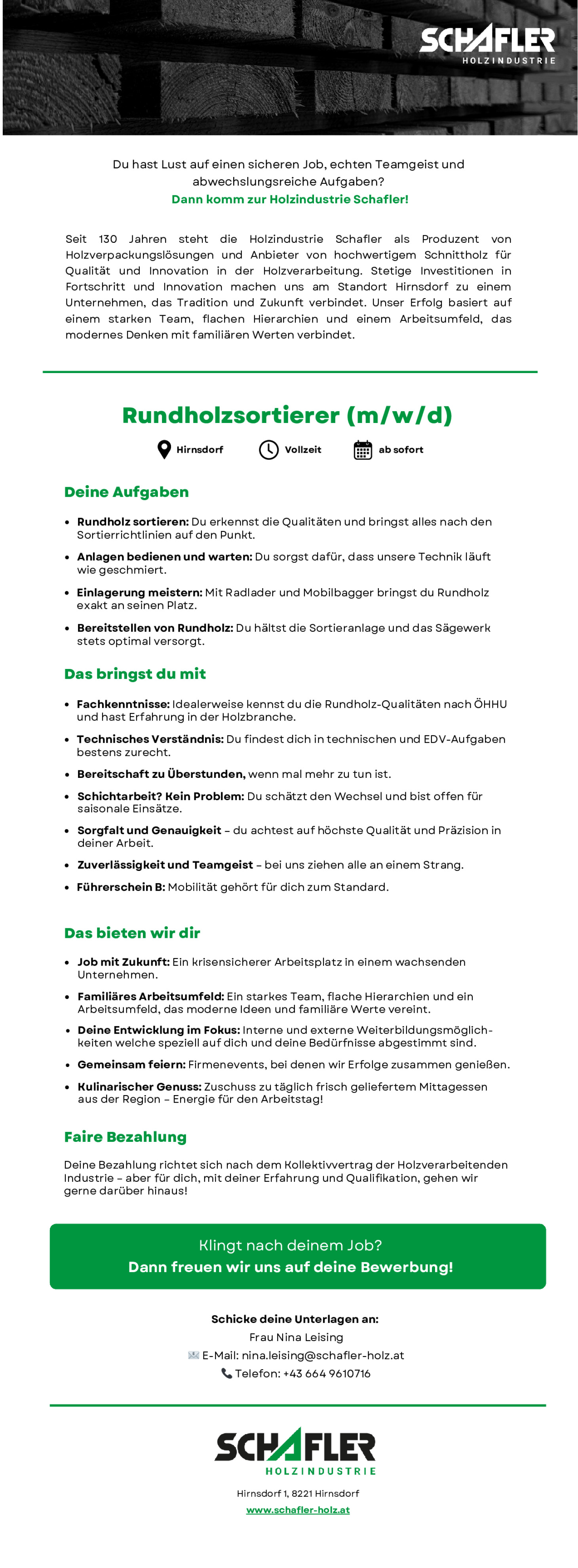 Rundholzsortierer (m/w/d)