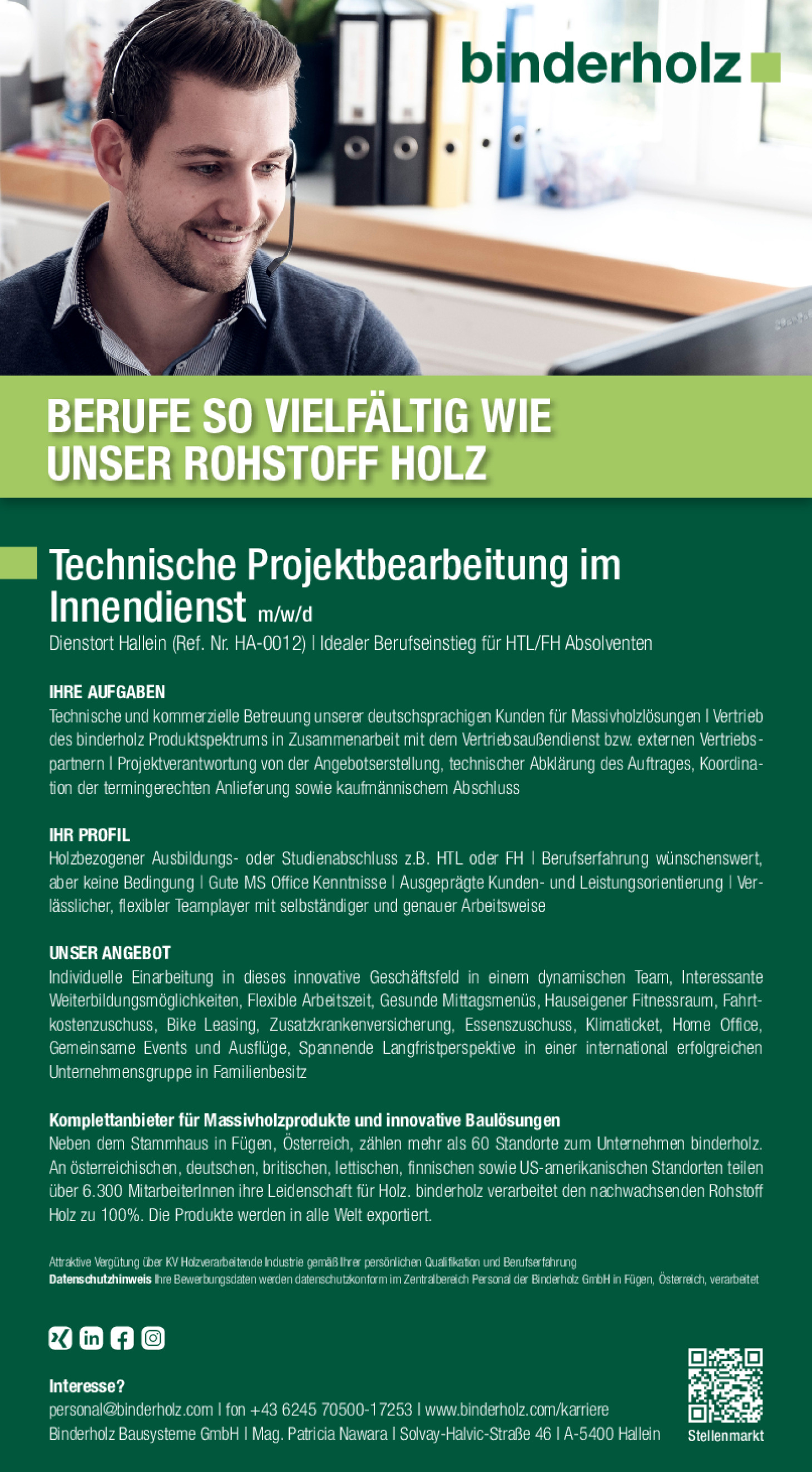 Technische Projektbearbeitung im Innendienst m/w/d