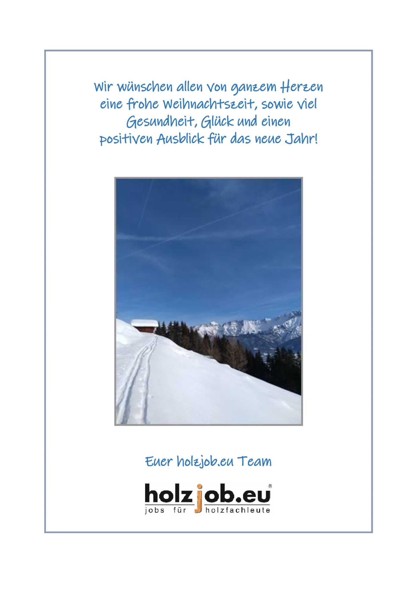 HOLZJOB wünscht ein gesundes und glückliches neues Jahr 2026!