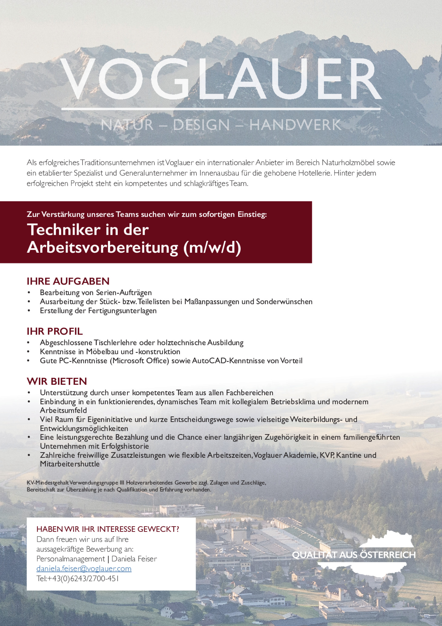 Techniker in der Arbeitsvorbereitung (m/w/d)