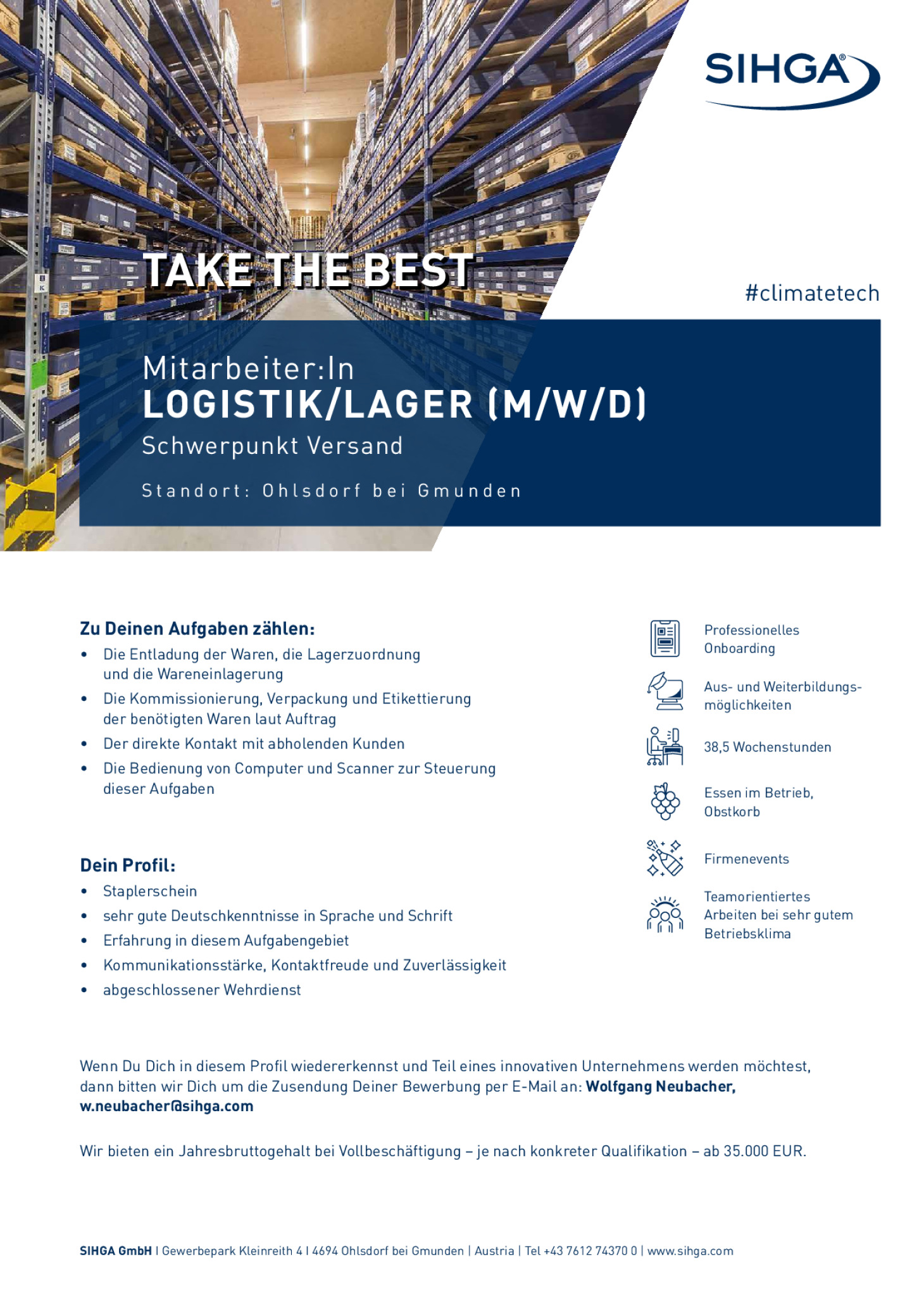 Logistik/Lager (m/w/d)