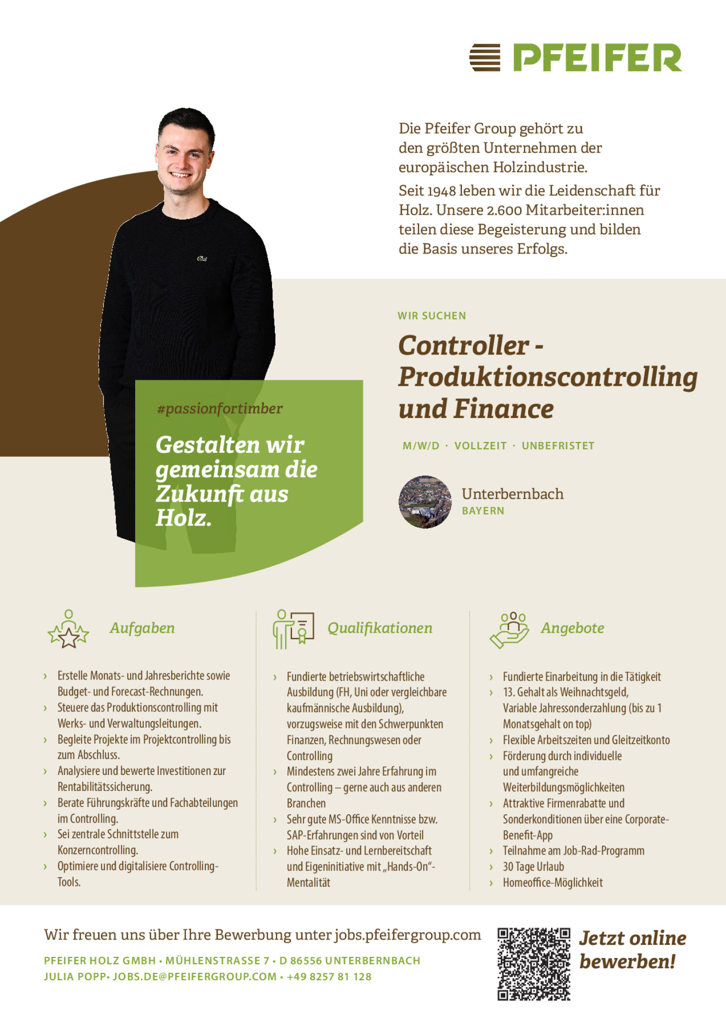 Controller – Produktionscontrolling & Finance (m/w/d)