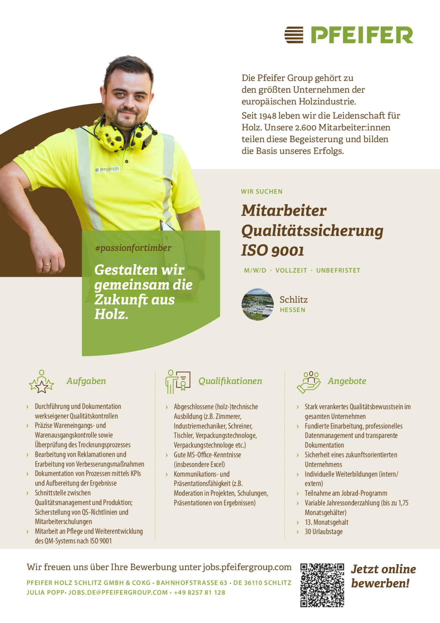 Mitarbeiter Qualitätssicherung (m/w/d) ISO 9001