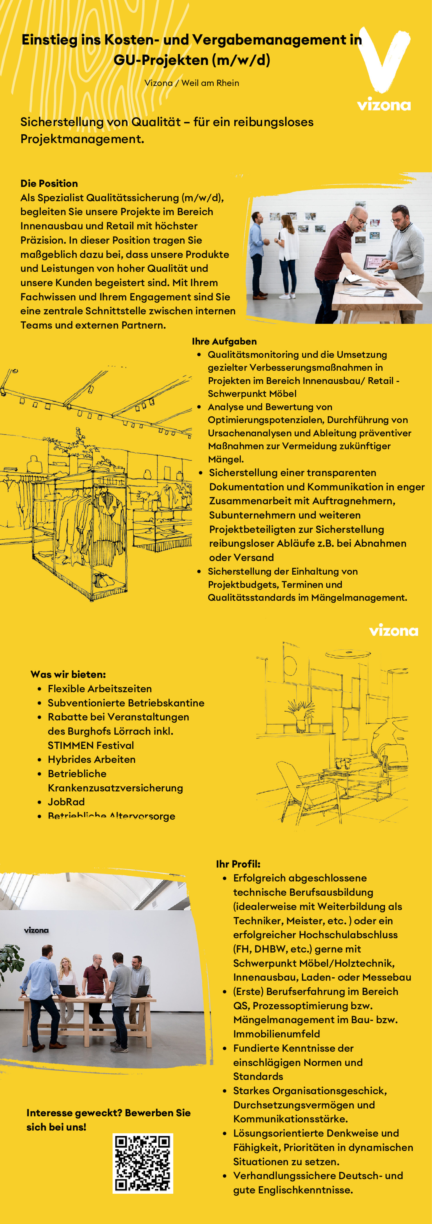 Einstieg ins Kosten- und Vergabemanagement in GU-Projekten (m/w/d) im Ladenbau