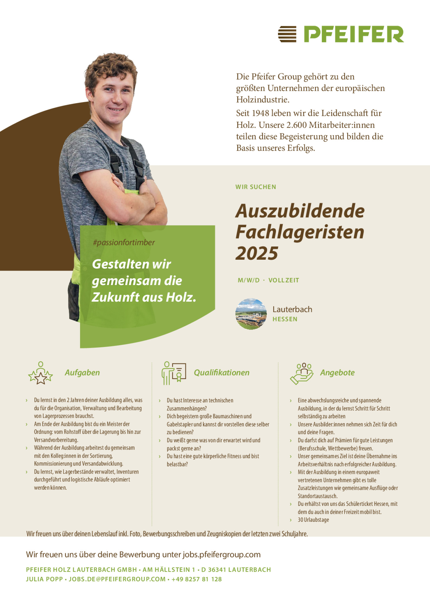Ausbildung Fachlagerist 2025 (m/w/d)