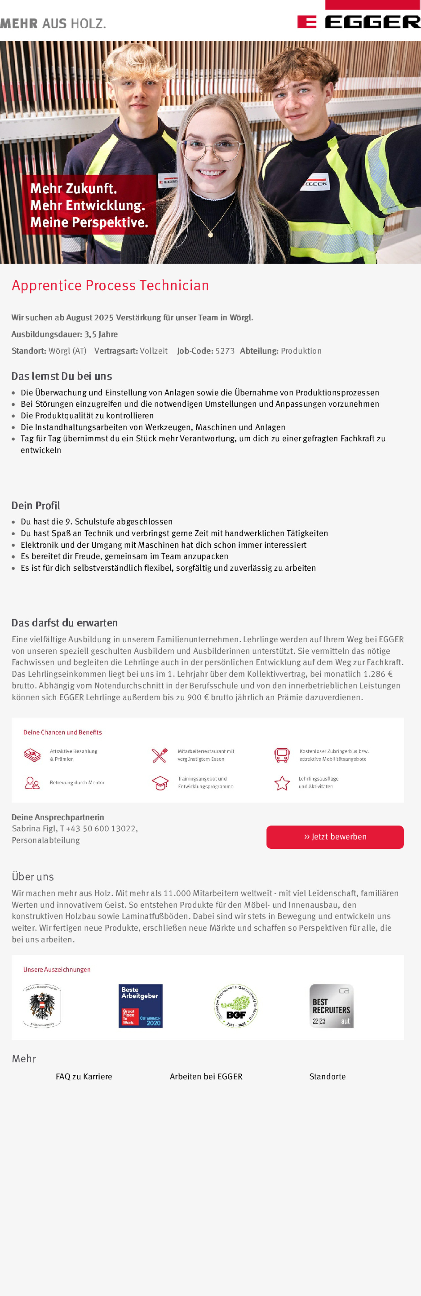 Apprentice Process Technician