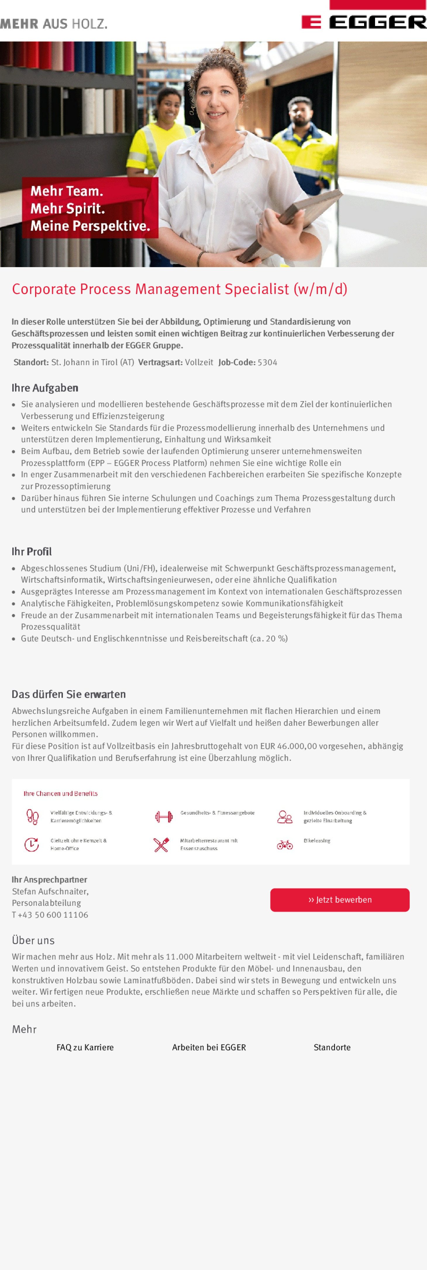Corporate Process Management Specialist (w/m/d)