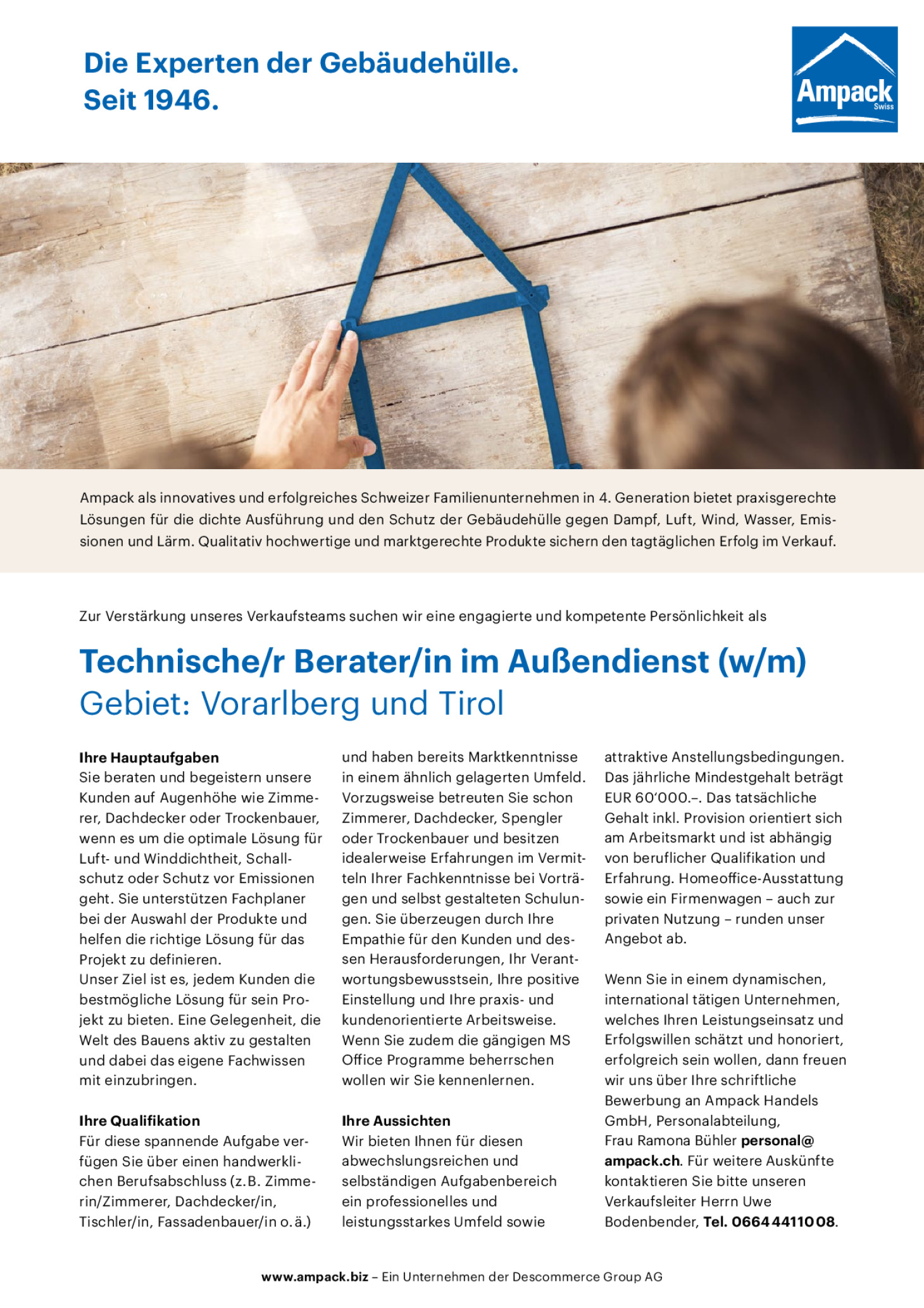 Technische/r Berater/in im Außendienst (w/m)