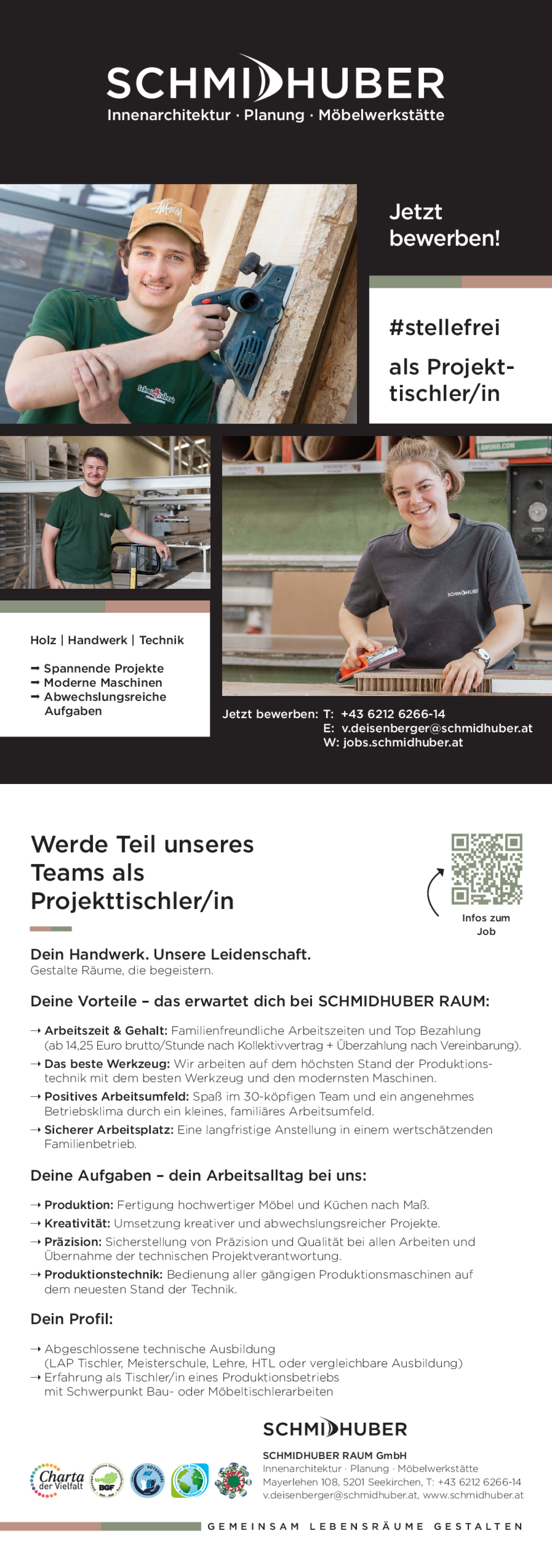 Projekttischler/in