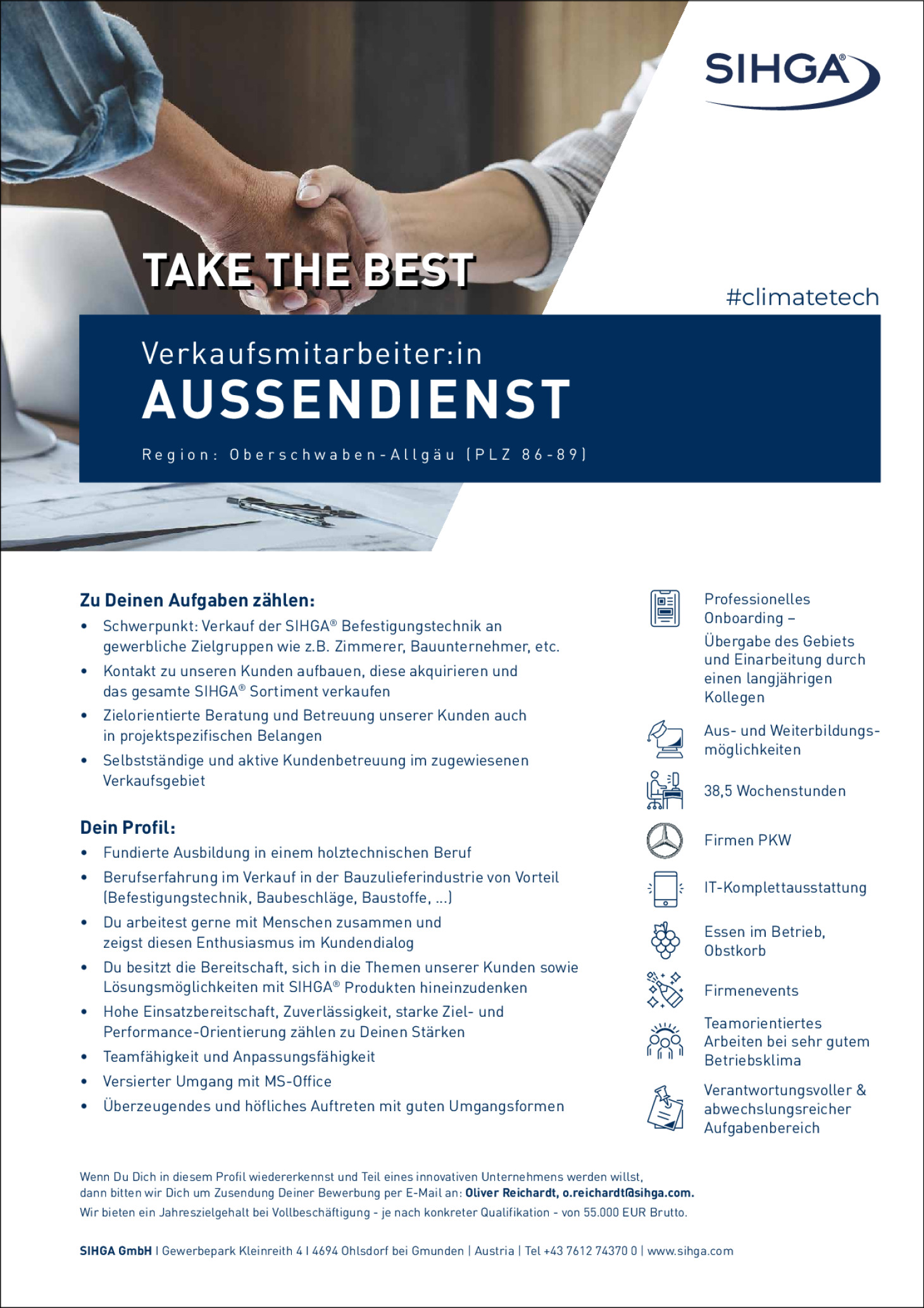 Verkaufsmitarbeiter:in Außendienst