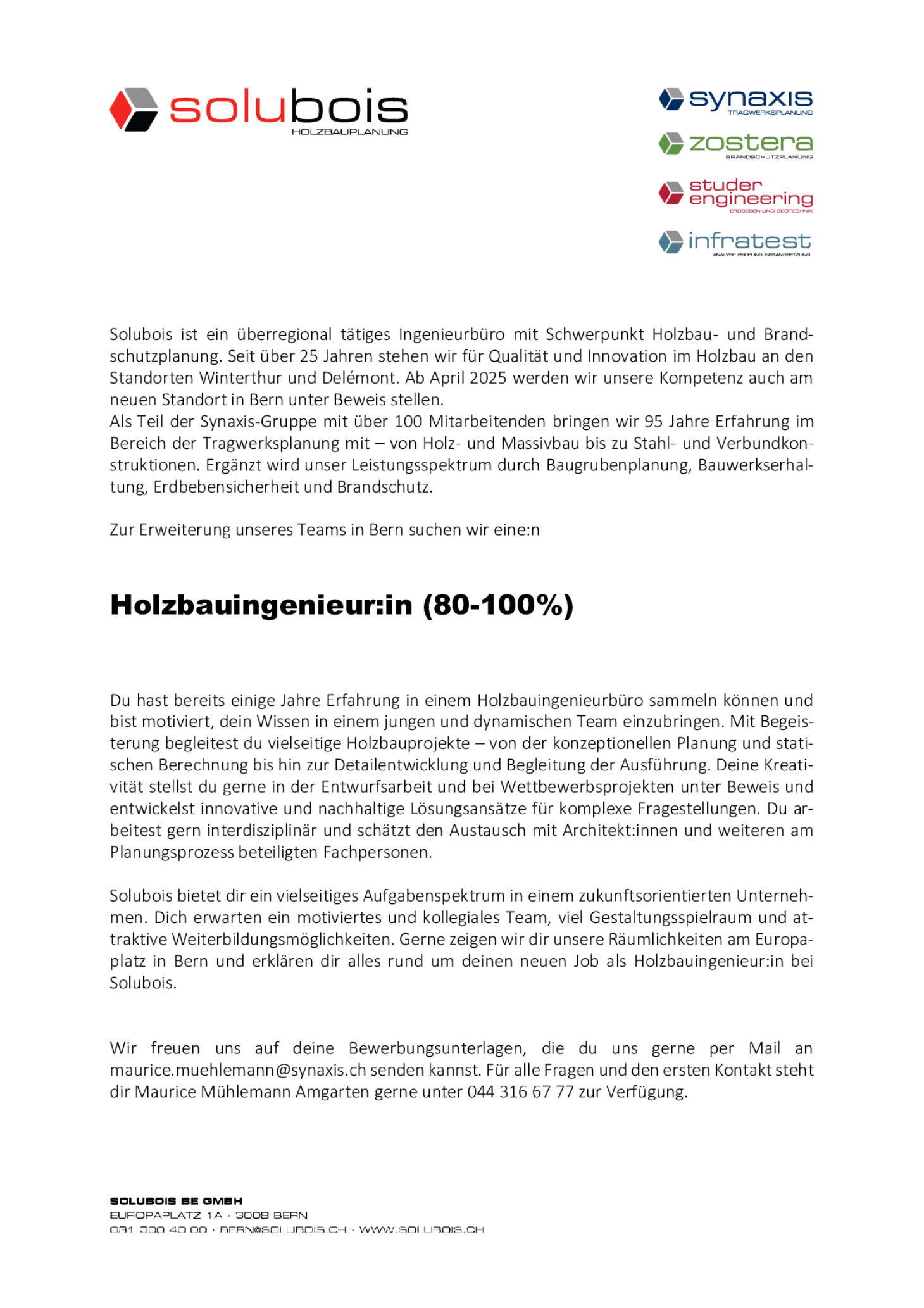 Holzbauingenieur:in