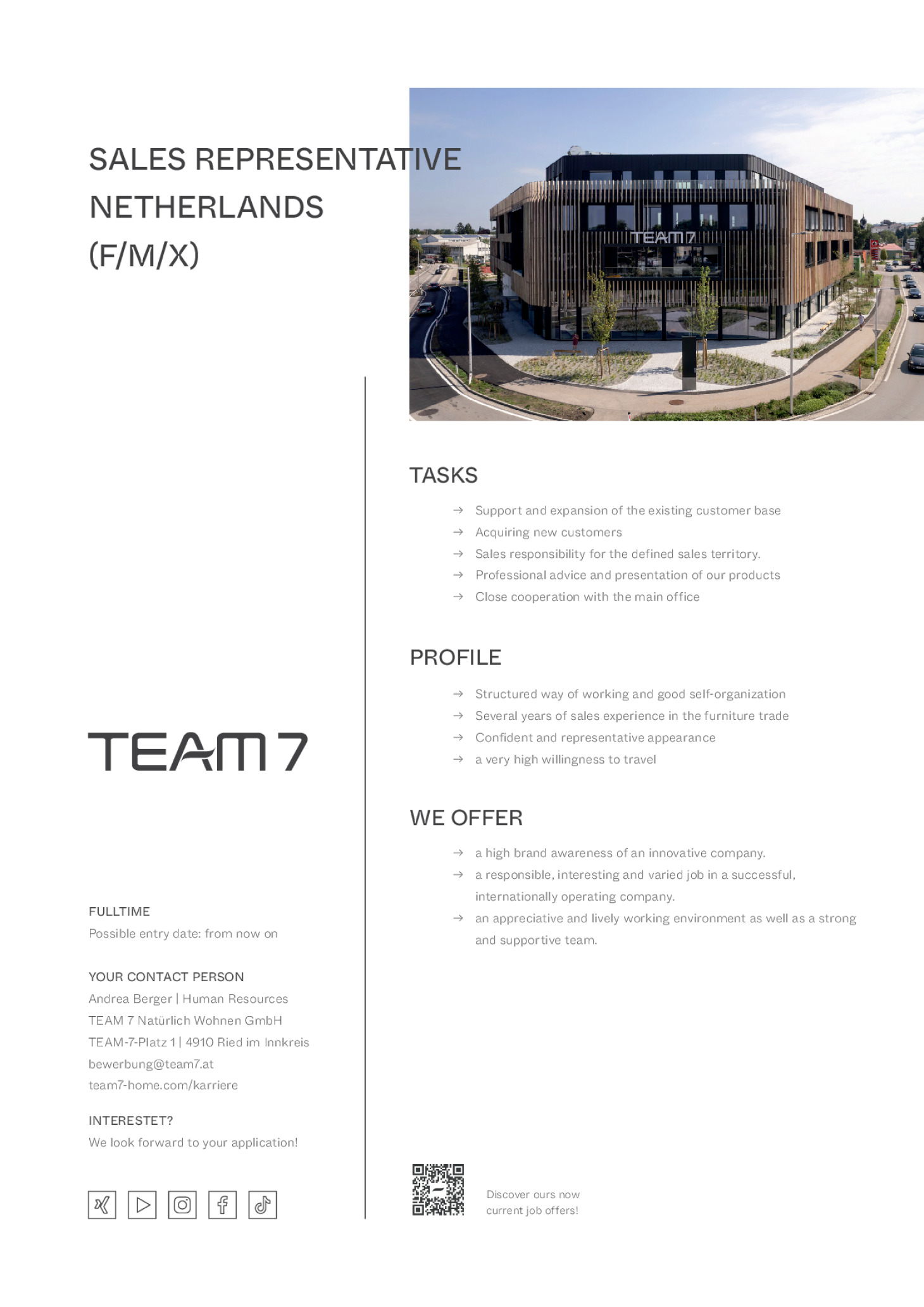 Handelsvertreter:in Niederlande (m/w/d)