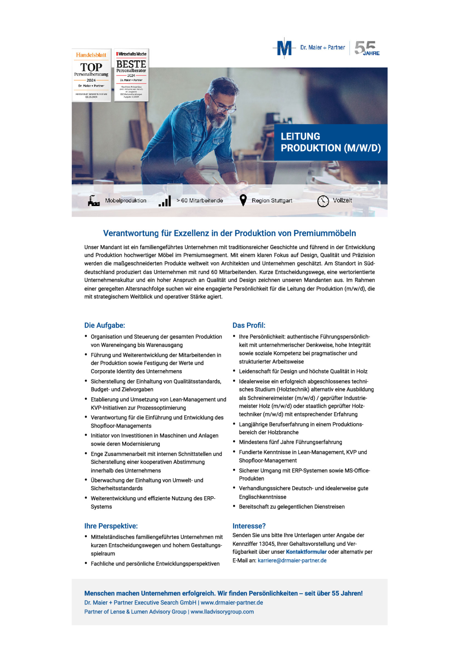Leitung Produktion (m/w/d)