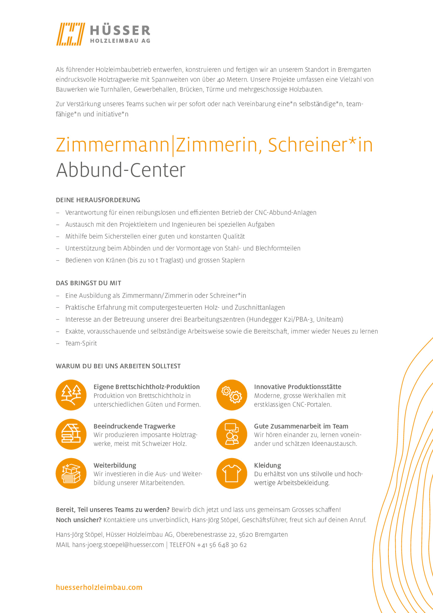 Zimmermann / Schreiner Abbund-Center (w/m)