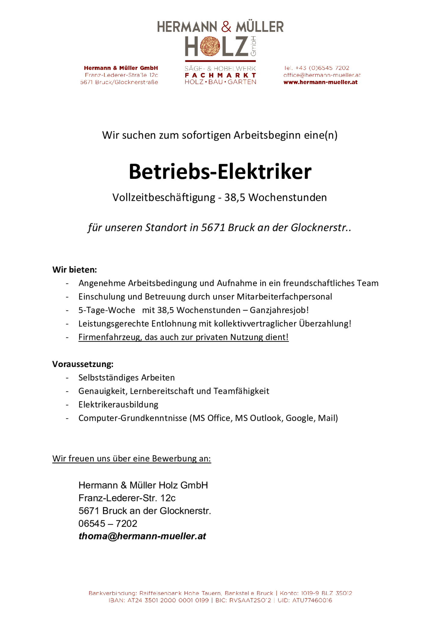 Betriebs-Elektriker
