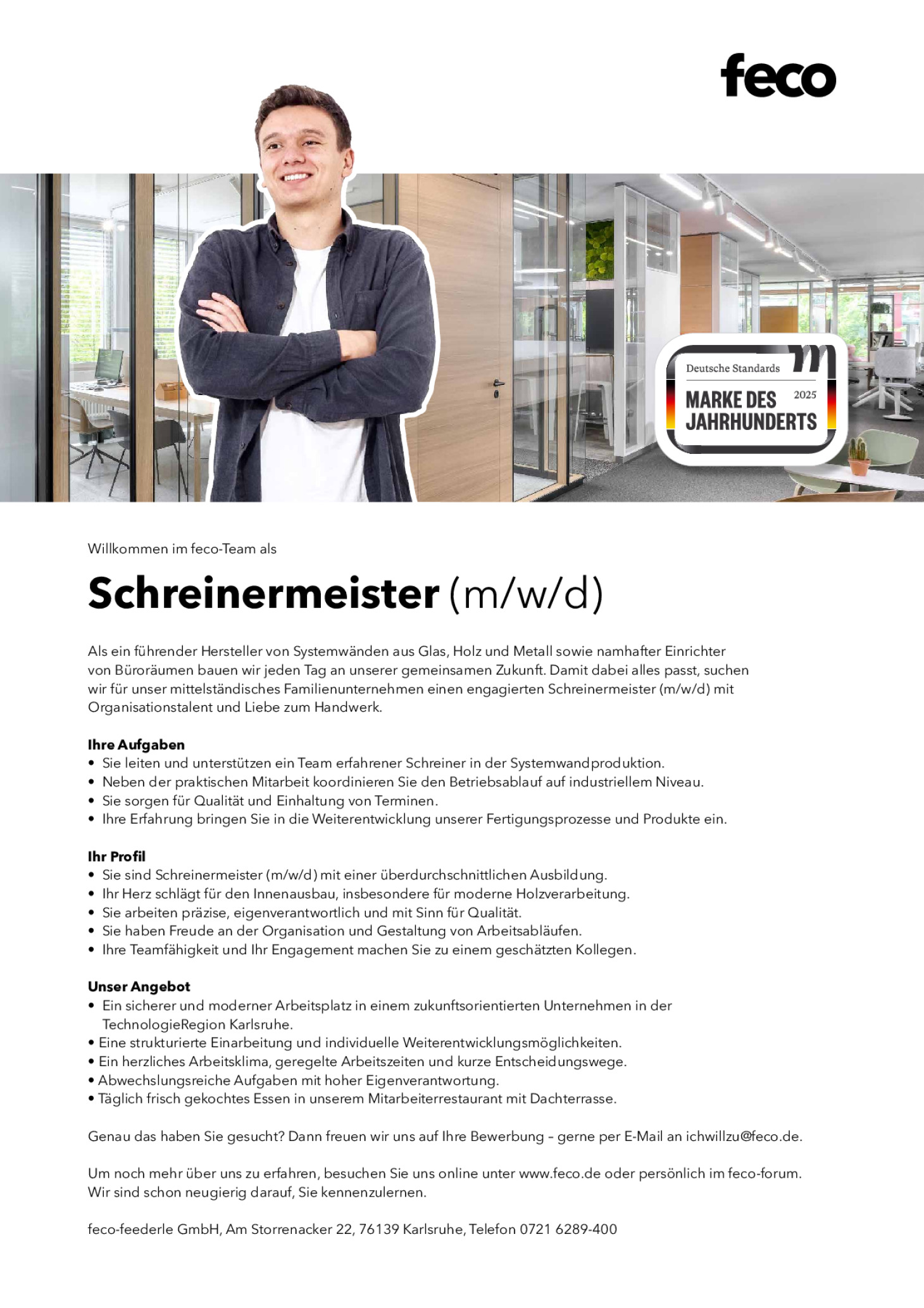 Schreinermeister (m/w/d)