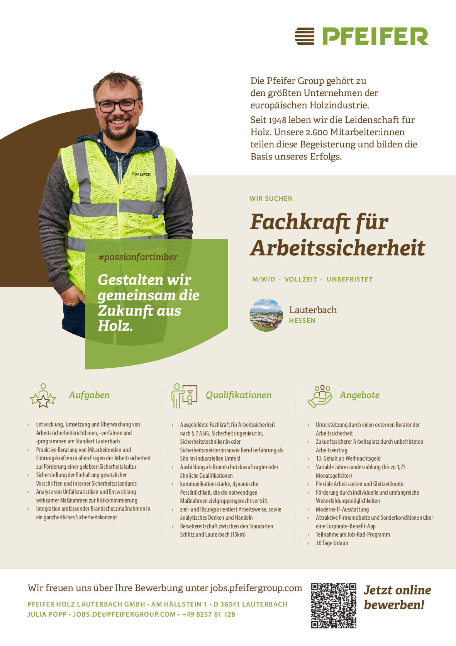 Fachkraft für Arbeitssicherheit (m/w/d) unbefristet