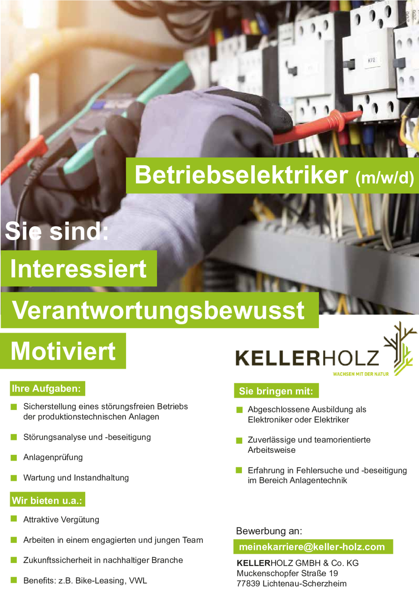 Betriebselektriker (m/w/d)