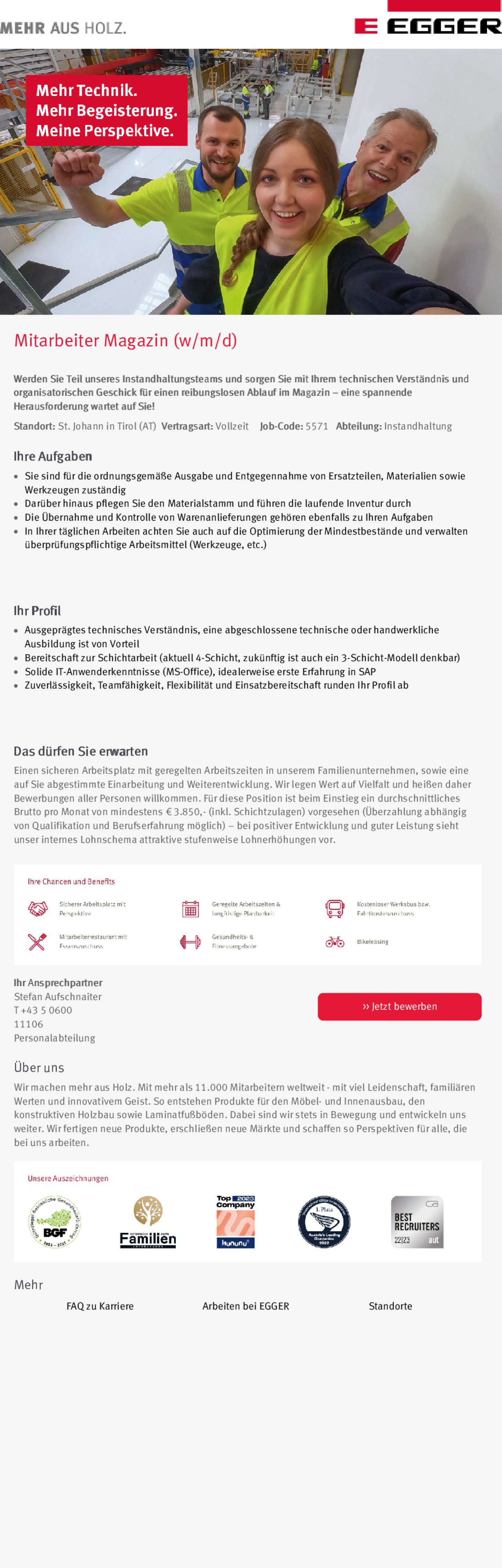 Mitarbeiter Magazin (w/m/d)