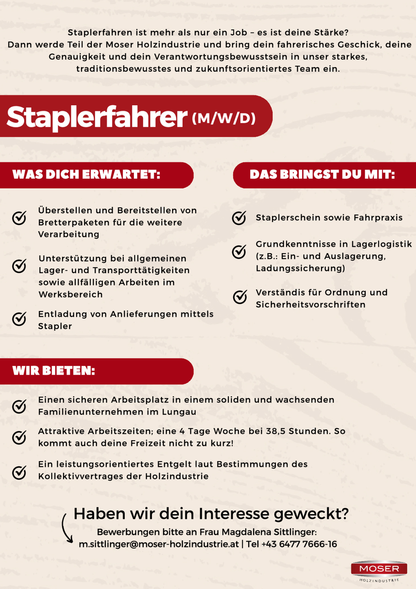 Staplerfahrer (M/W/D)