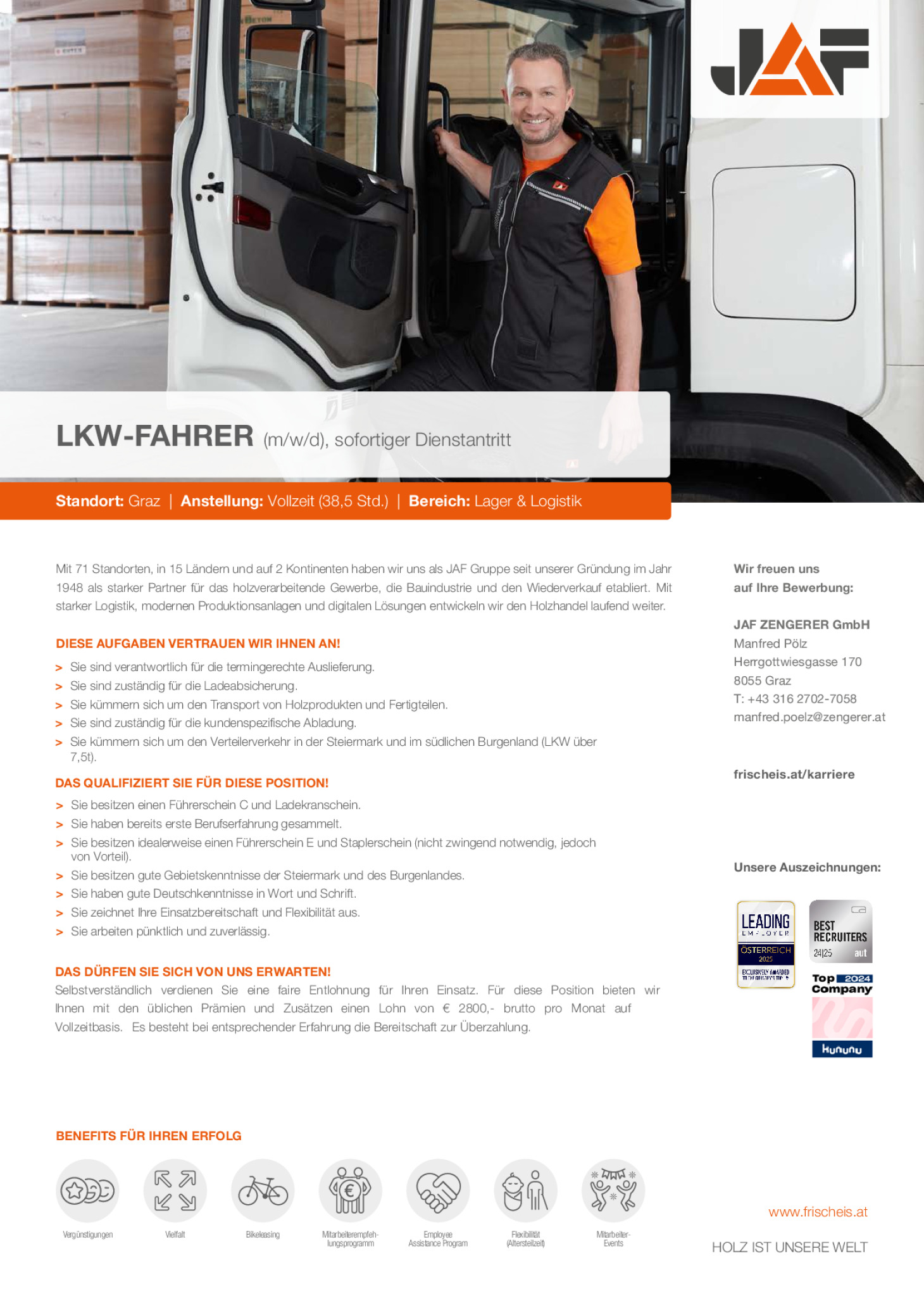 LKW-Fahrer (m/w/d)