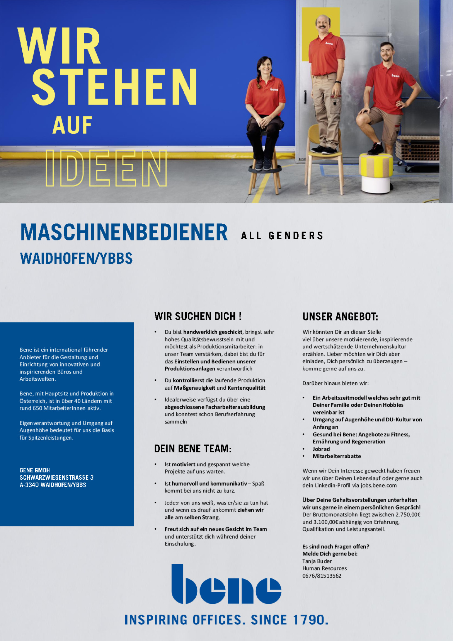 MASCHINENBEDIENER (ALL GENDERS)