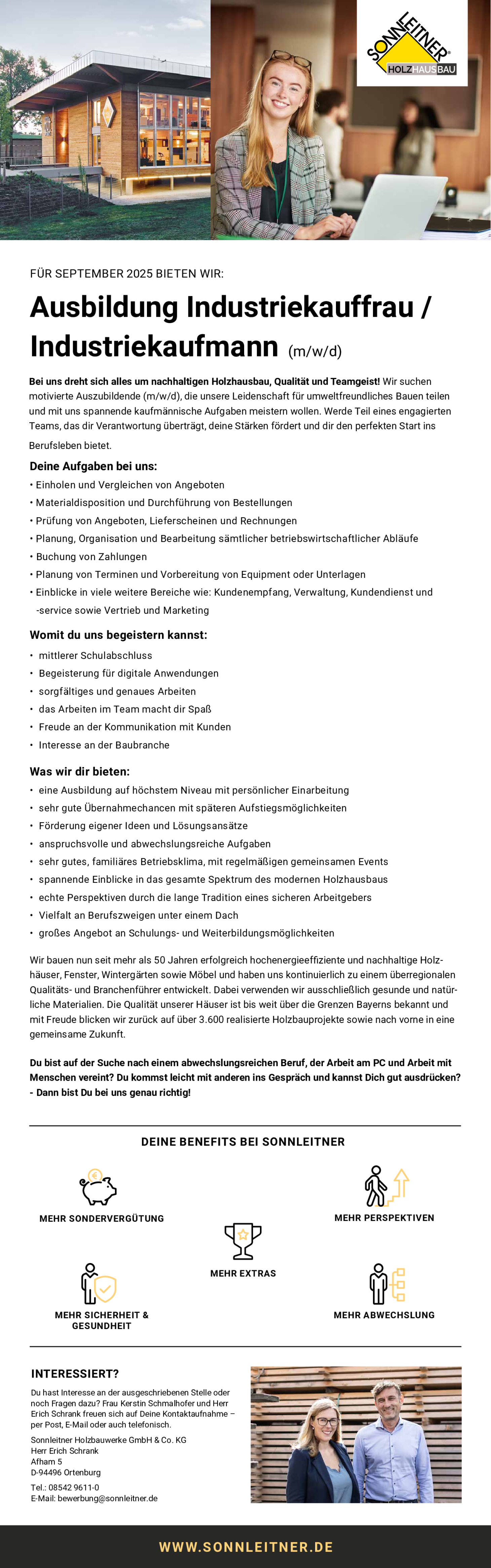 Ausbildung zum Industriekaufmann (m/w/d)