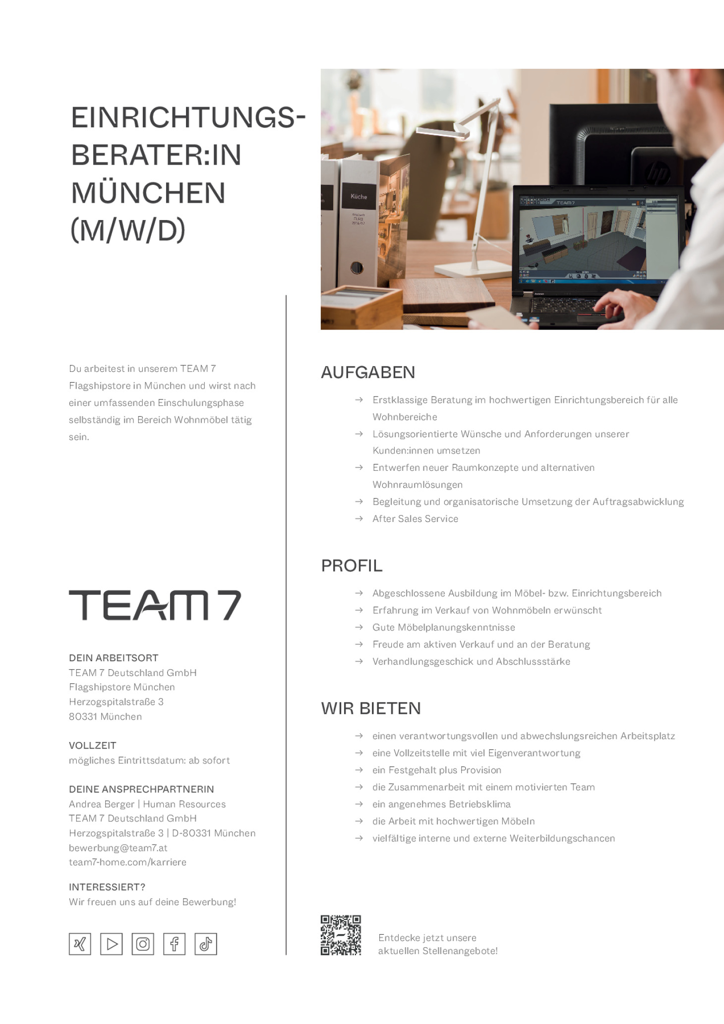 Einrichtungsberater:in München (m/w/d)
