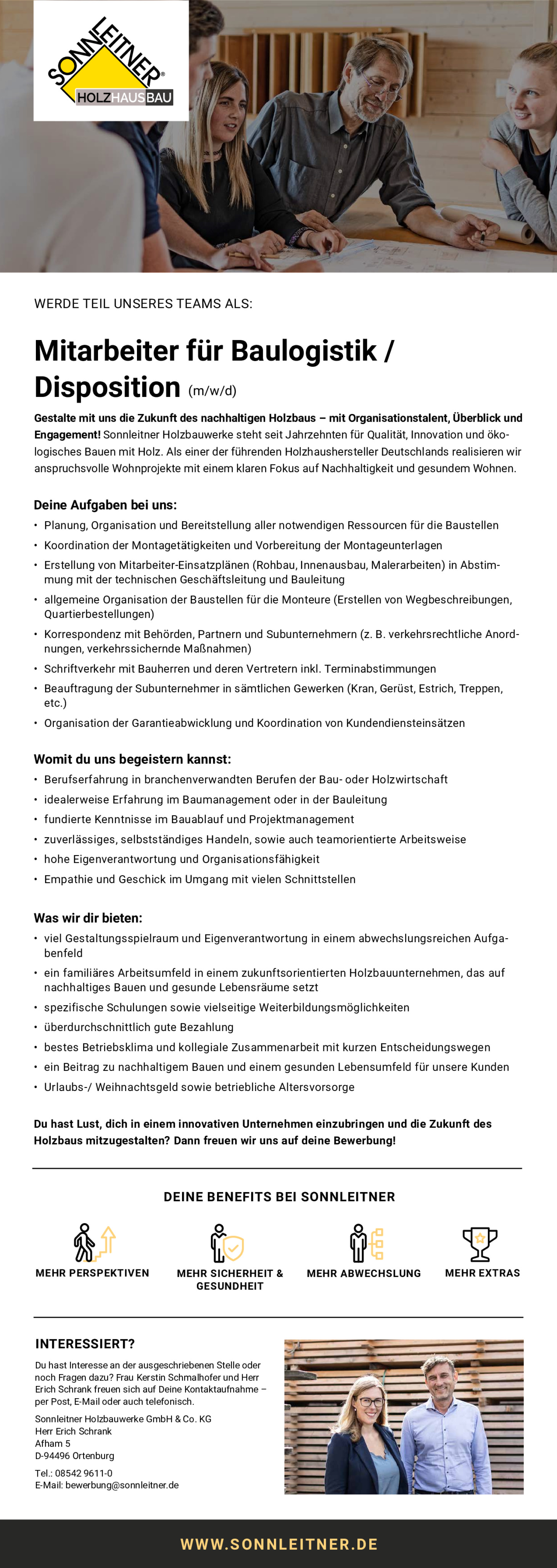 Mitarbeiter für Baulogistik / Disposition (m/w/d)