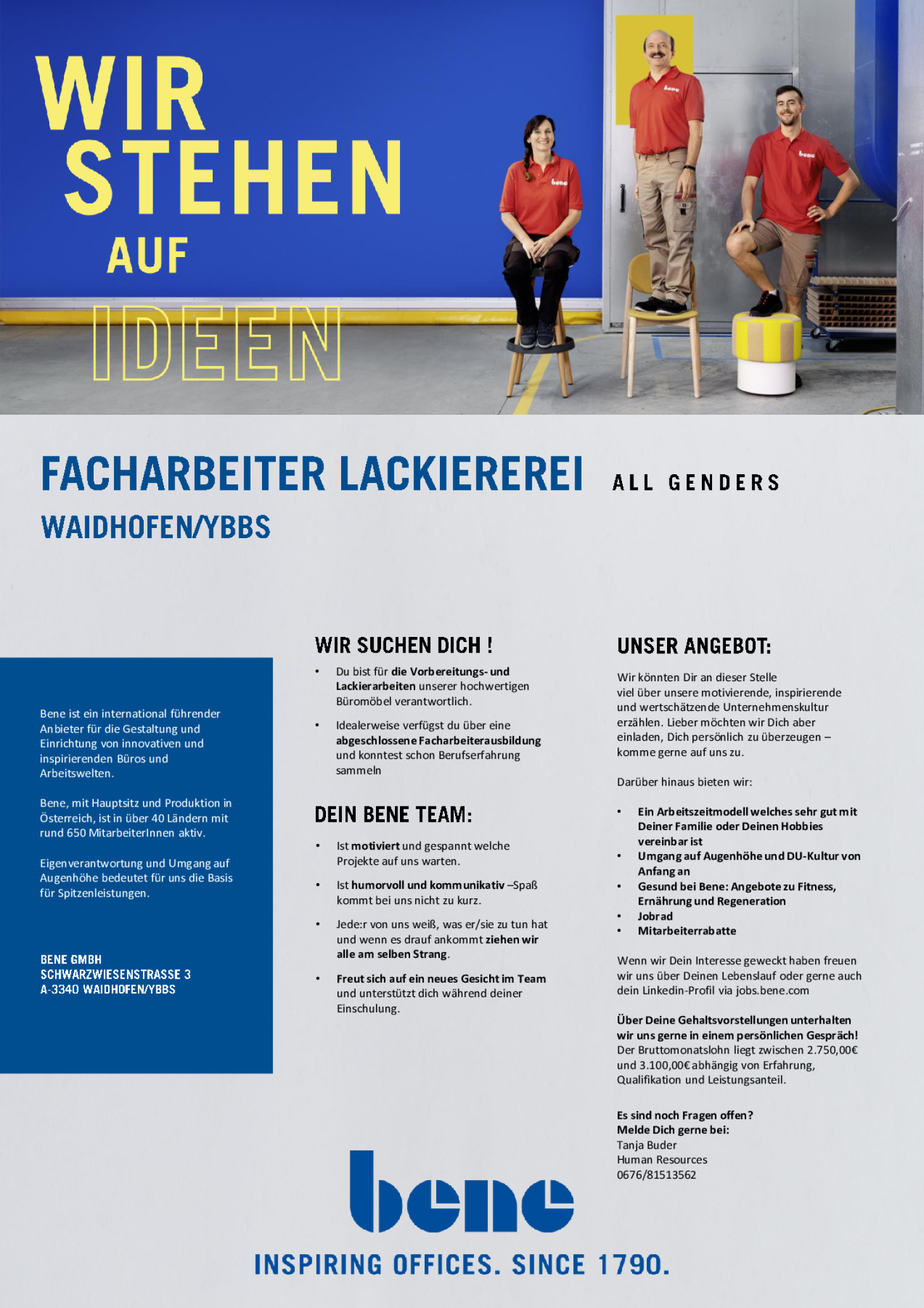 FACHARBEITER LACKIEREREI (ALL GENDERS)