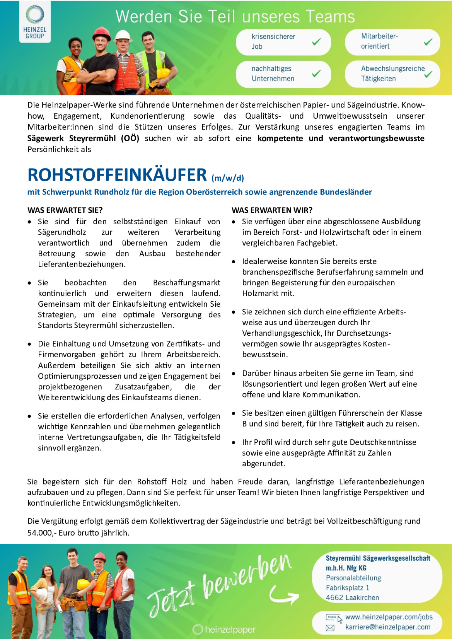 ROHSTOFFEINKÄUFER (m/w/d)