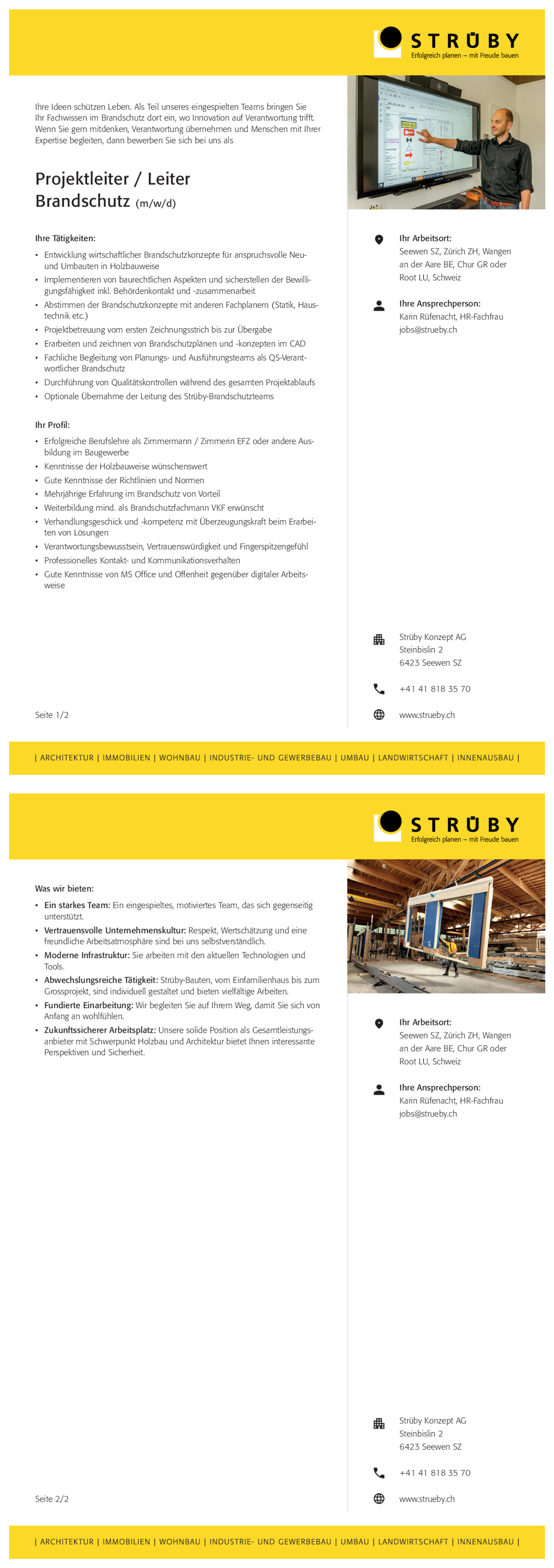 Projektleiter / Leiter BRANDSCHUTZ (m/w/d)