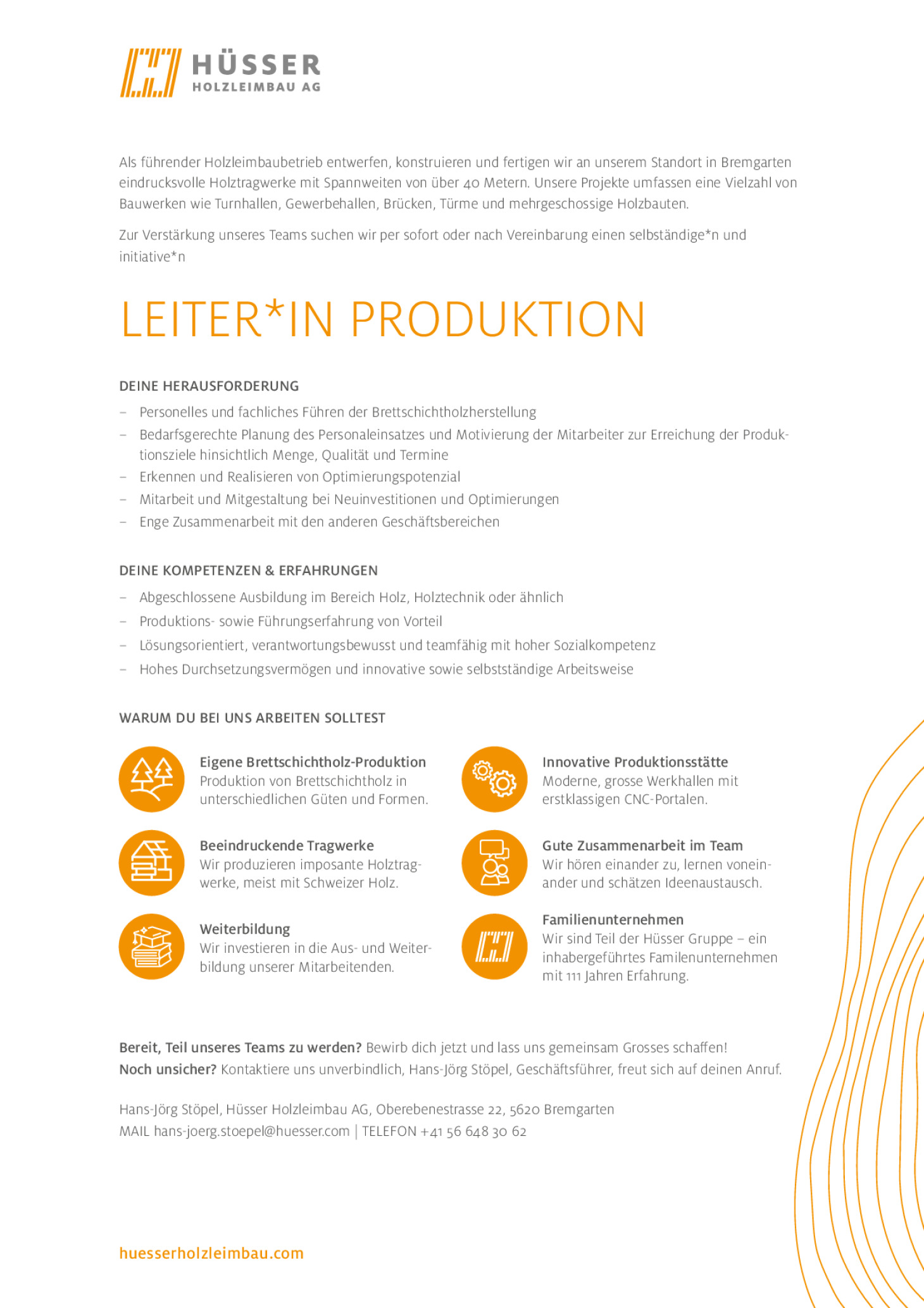 Produktionsleiter (w/m)