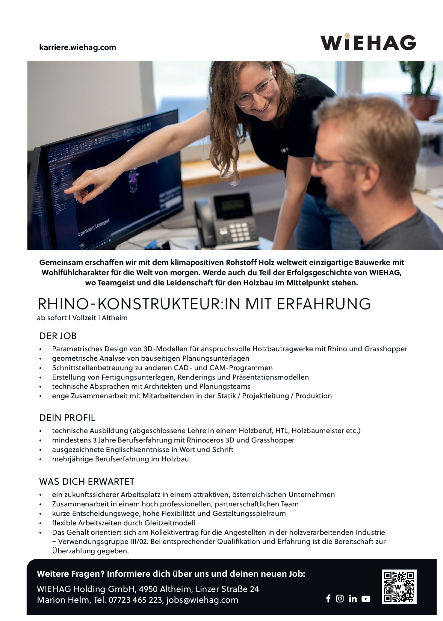 Rhino-Konstrukteur:in mit Erfahrung