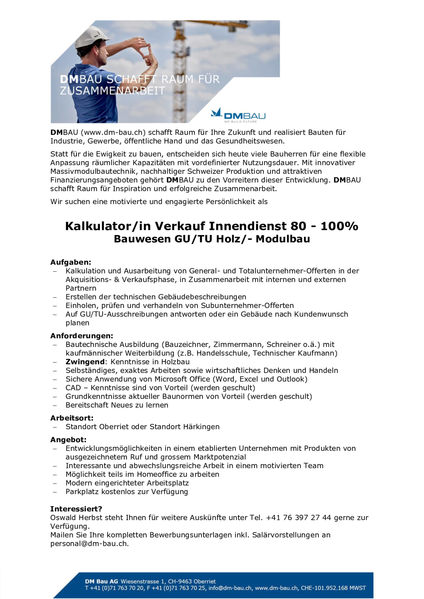 Kalkulator Verkauf Innendienst 80 - 100%