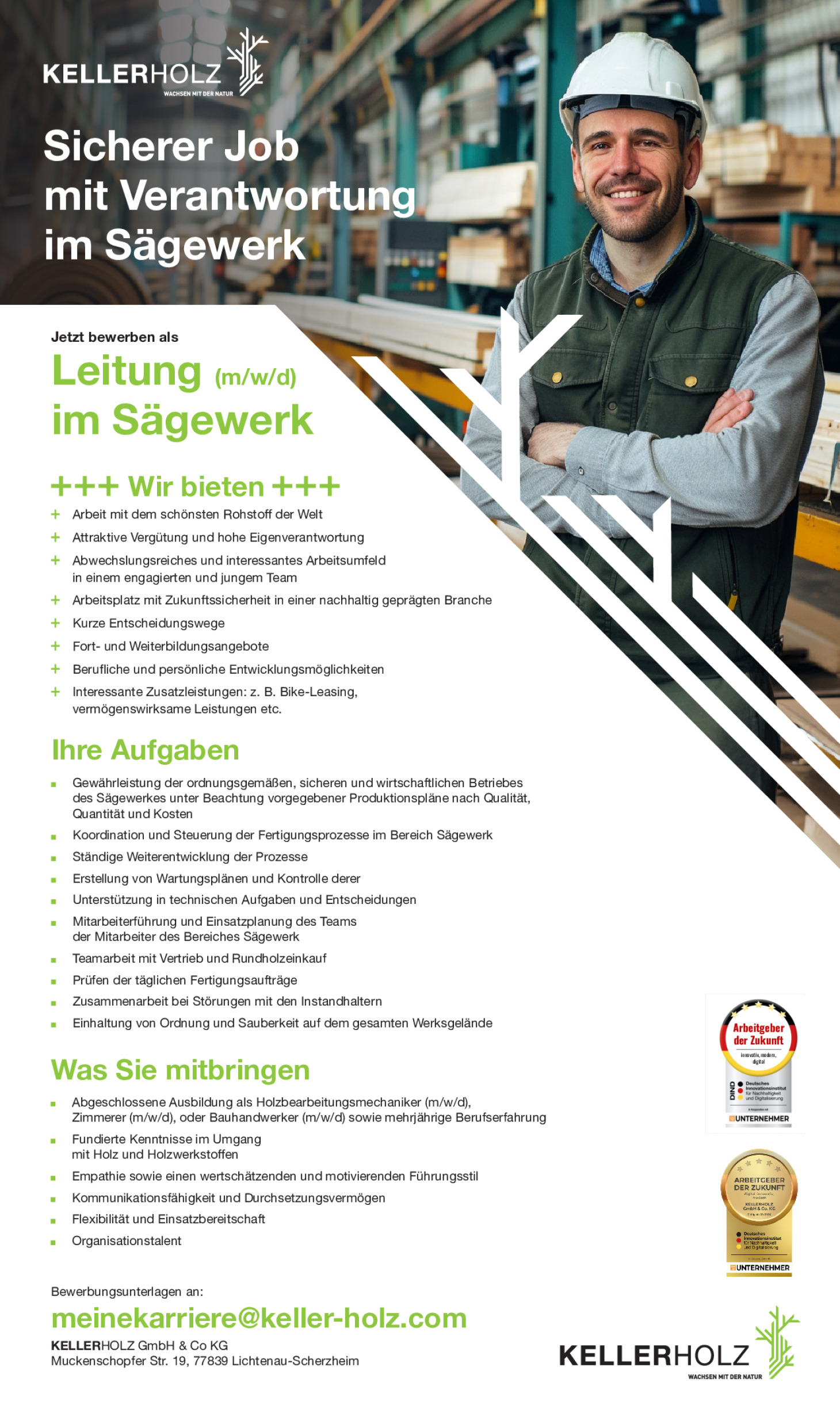 Leiter Sägewerk (m/w/d)