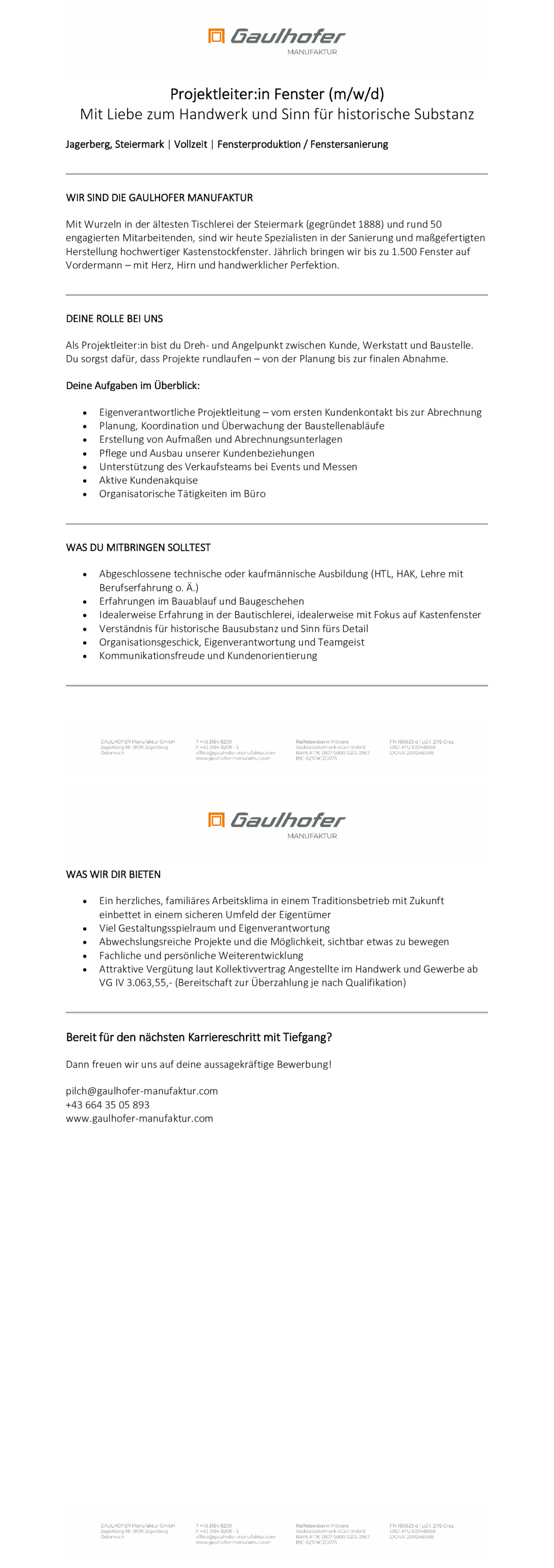 Projektleitung